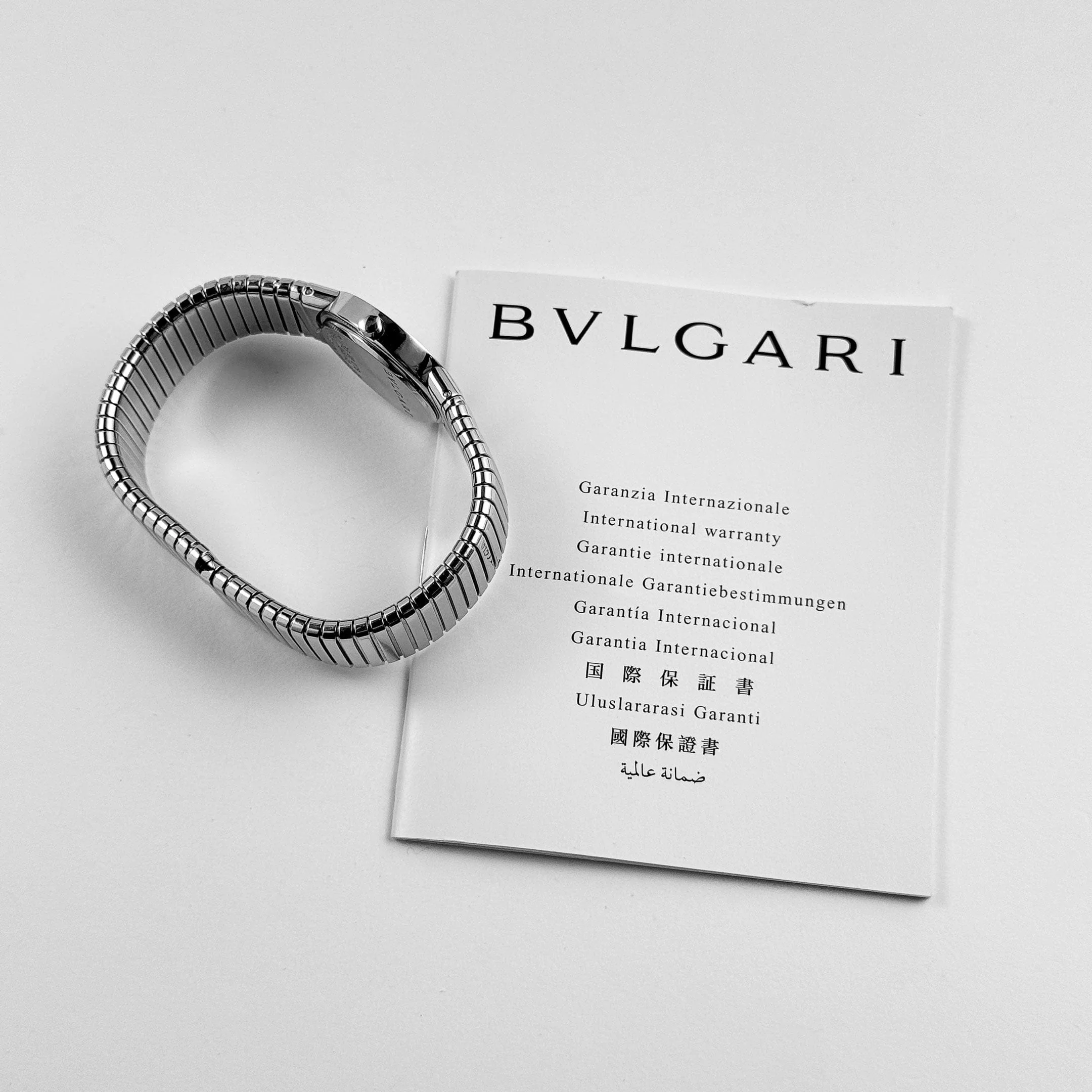 BVLGARI Tubogas BB262TS 'Ladies' Stainless Steel Black Diamond Dial Quartz - Image 13