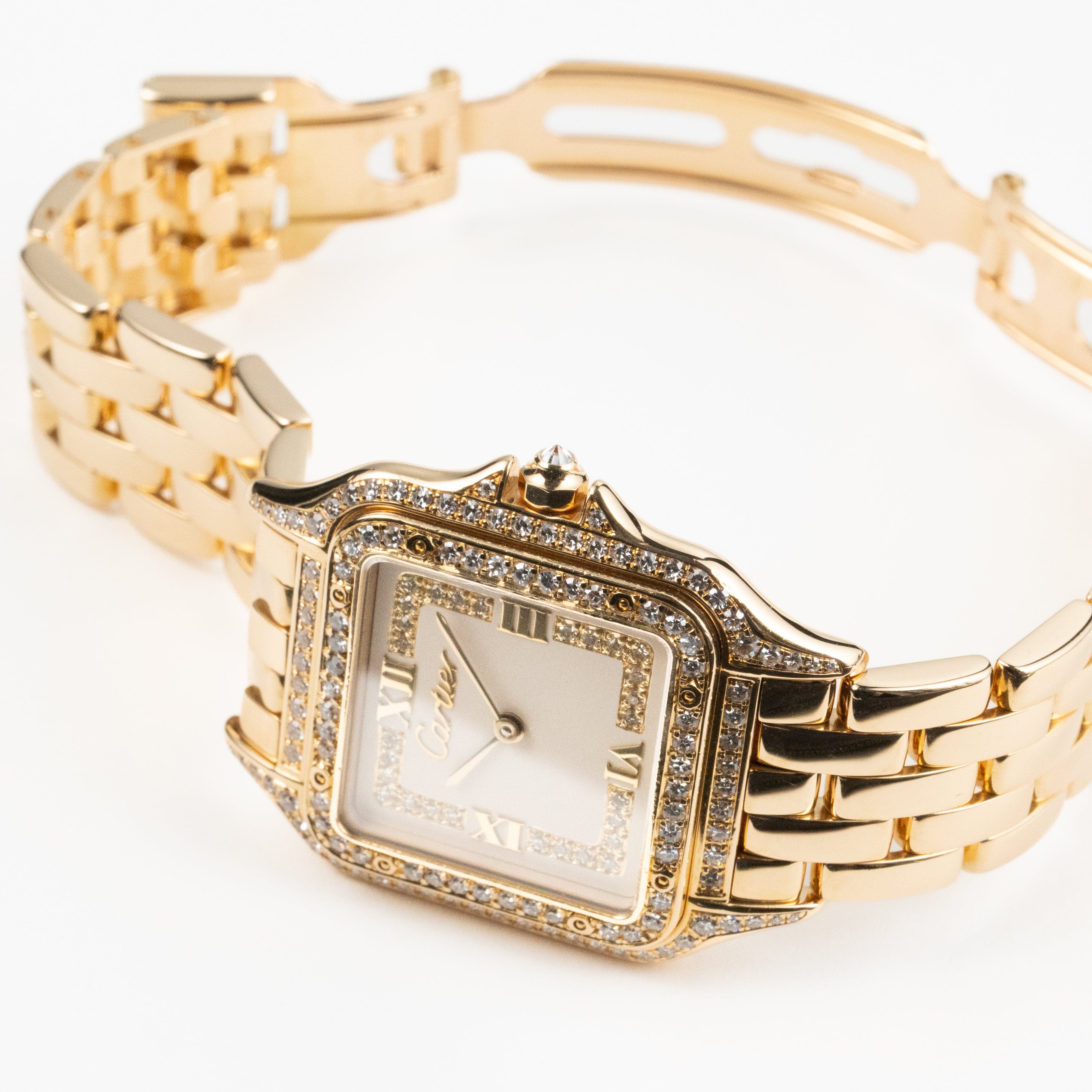 Cartier Panthère 88369 Yellow Gold Diamond-Set Dial Bezel Lugs Quartz - Image 8