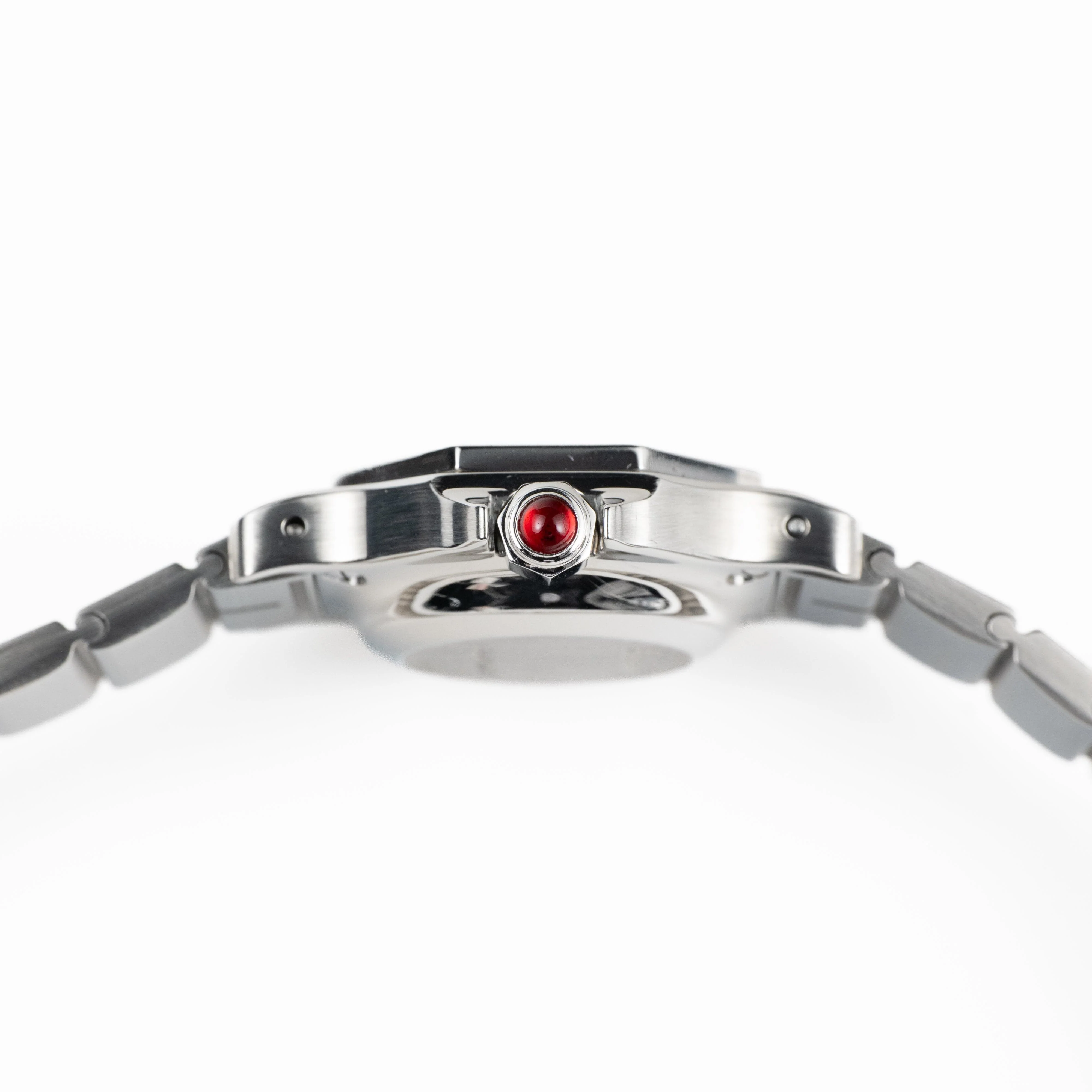 Cartier Santos Octagon 0906 Stainless Steel Burgundy Dial Quartz - Image 8