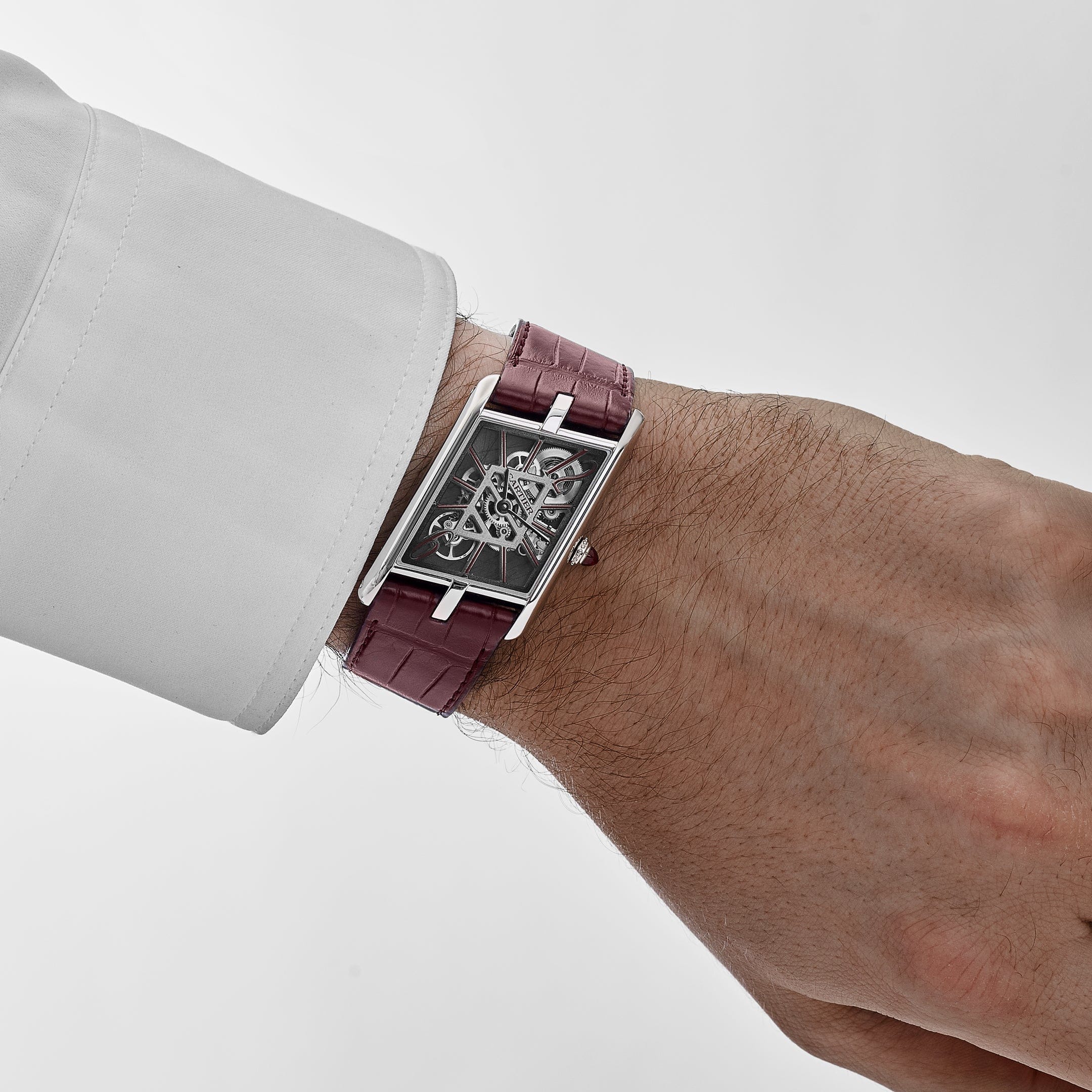 Cartier Tank Asymétrique Large WHTA0023 'Temple Edition' Platinum Skeleton Dial Limited Edition of 60 (2025) - Image 2