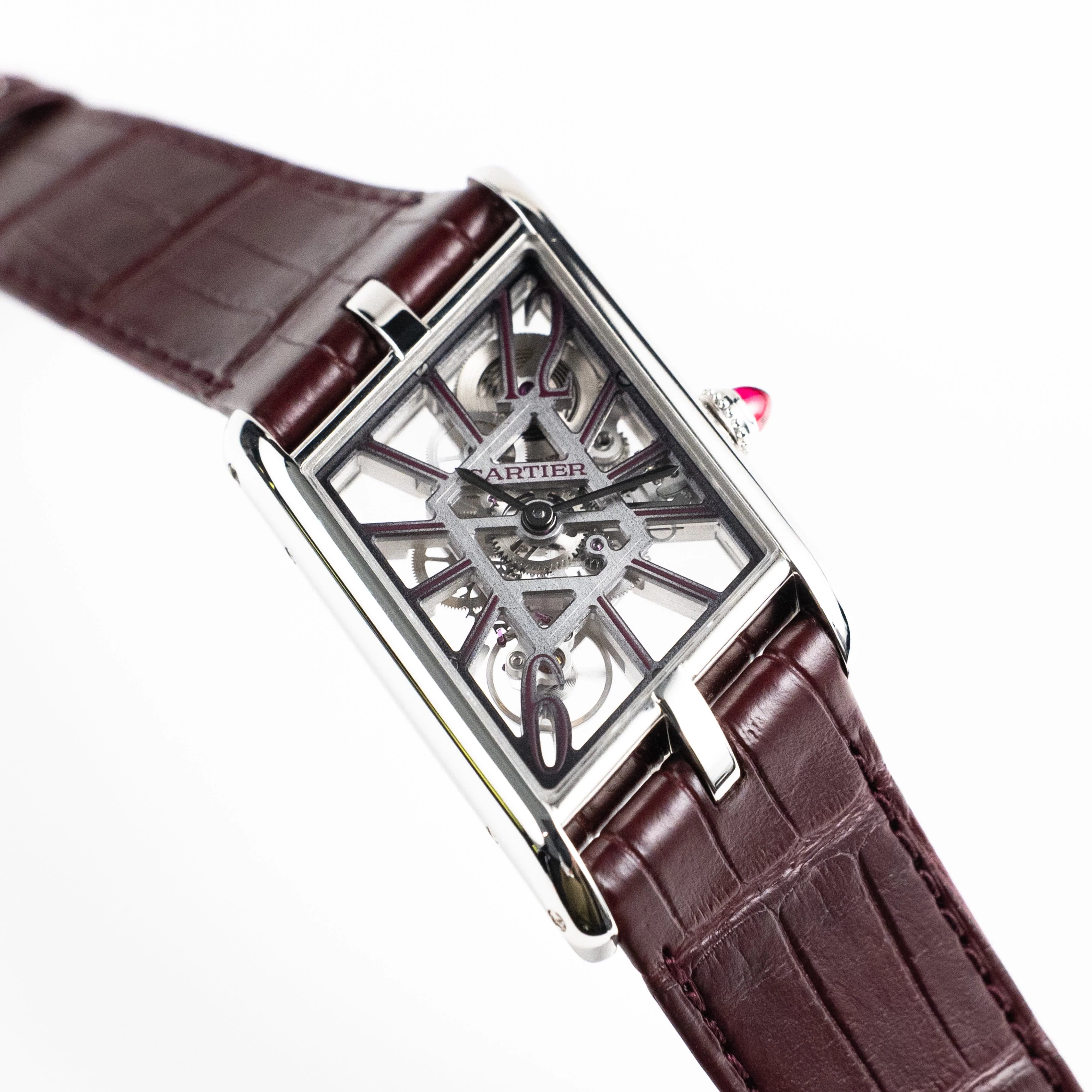 Cartier Tank Asymétrique Large WHTA0023 'Temple Edition' Platinum Skeleton Dial Limited Edition of 60 (2025) - Image 5