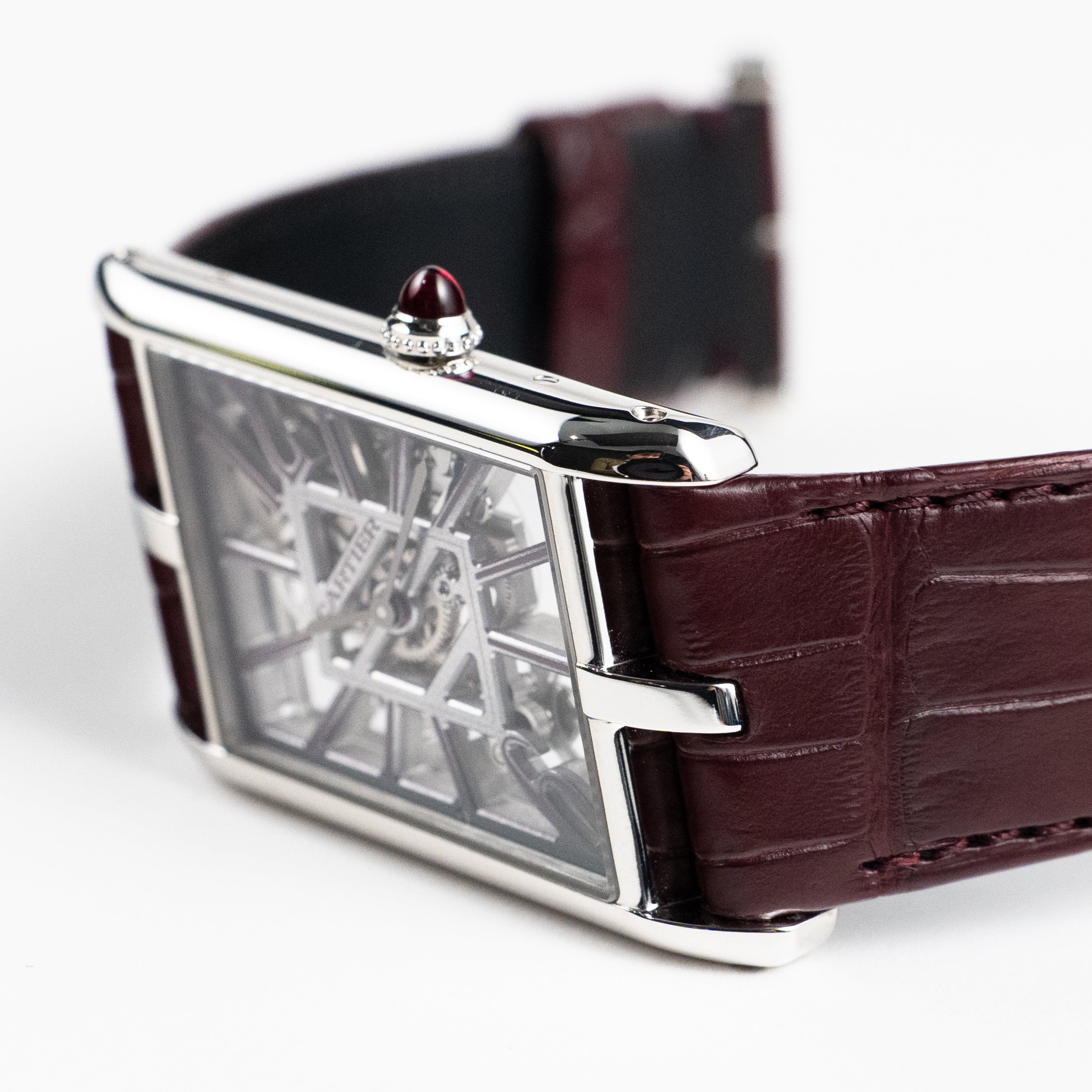 Cartier Tank Asymétrique Large WHTA0023 'Temple Edition' Platinum Skeleton Dial Limited Edition of 60 (2025) - Image 6