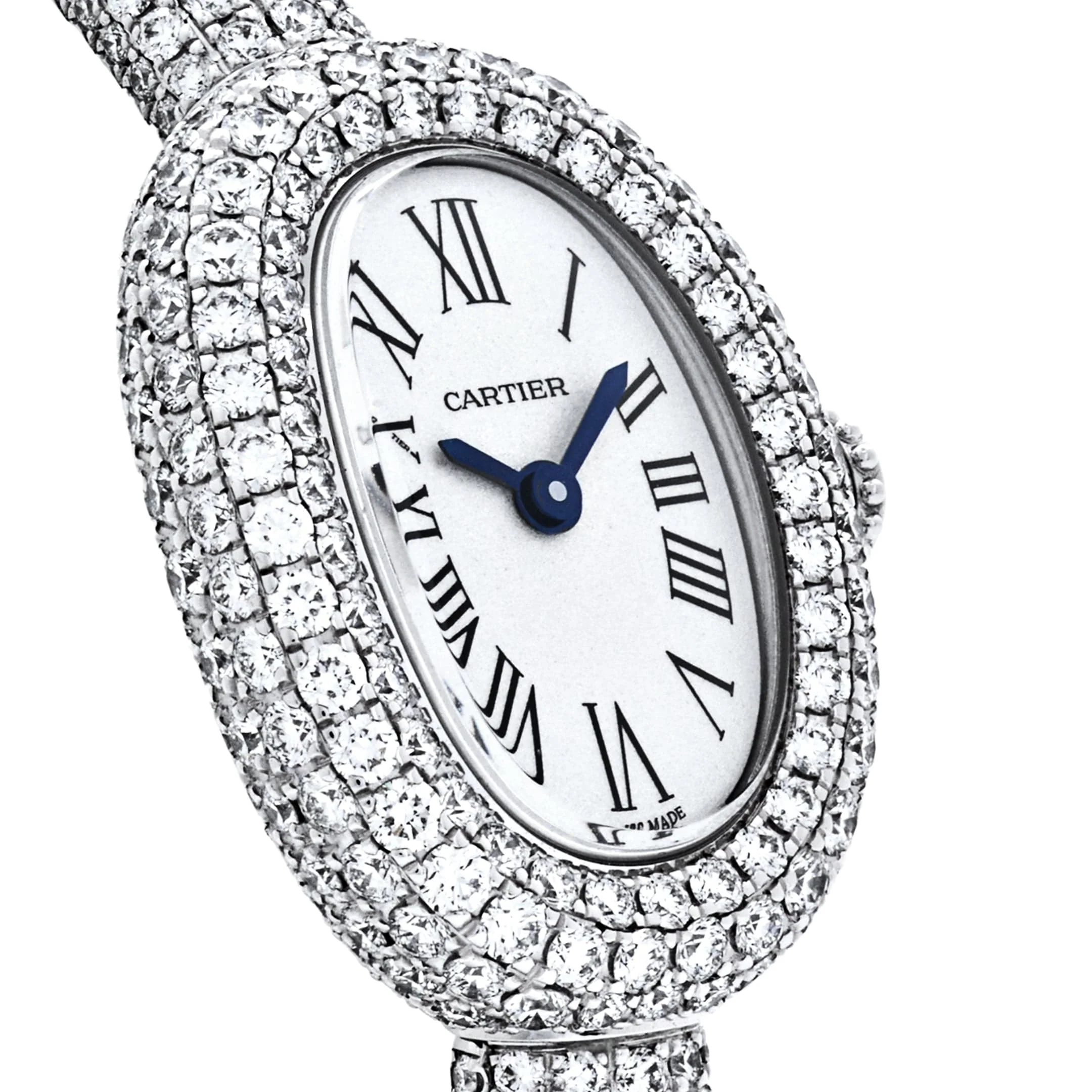 Cartier Baignoire Mini HPI01773 'Ladies' Rhodium-Finish White Gold Diamond Quartz (2025) - Image 5