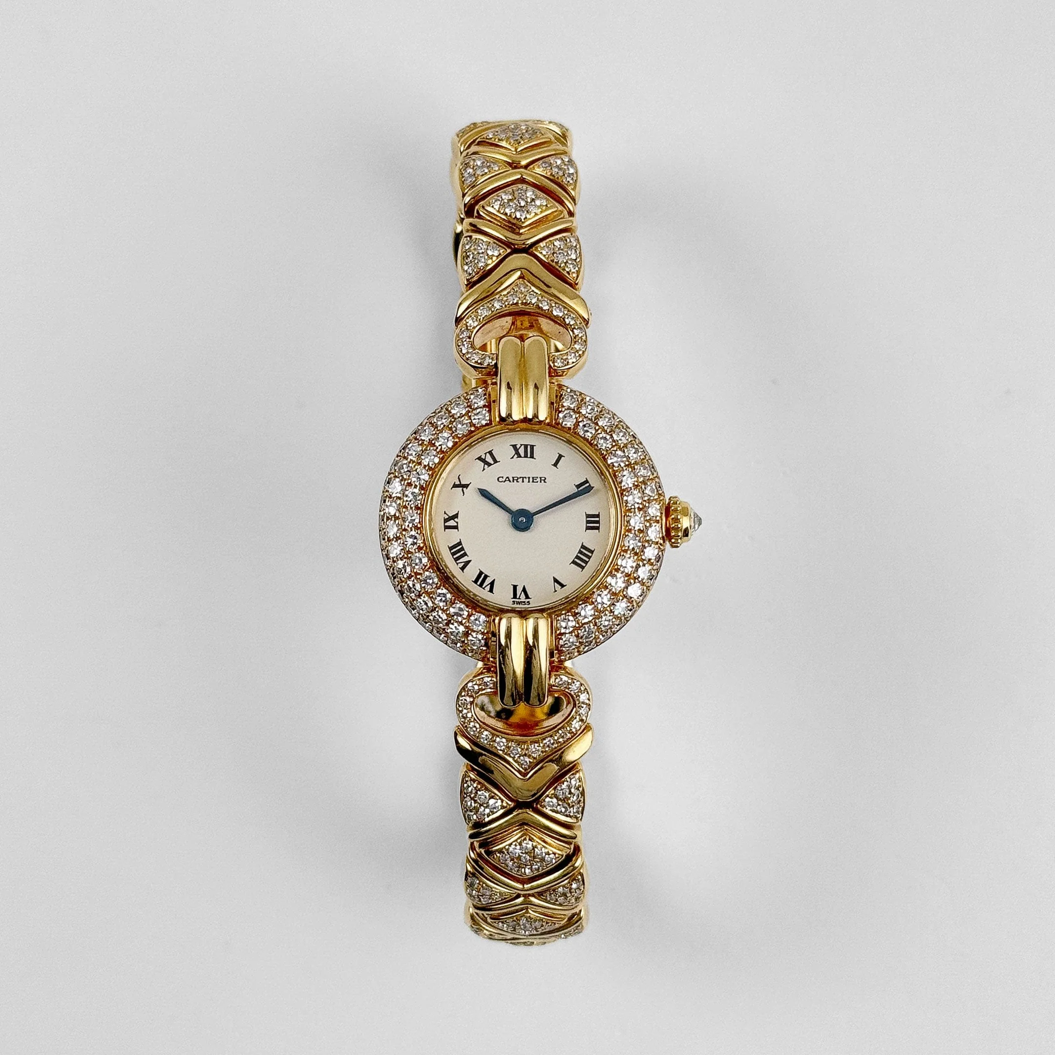 Cartier Colisée 'Ladies' Yellow Gold White Dial Diamond Bezel Quartz - Image 4