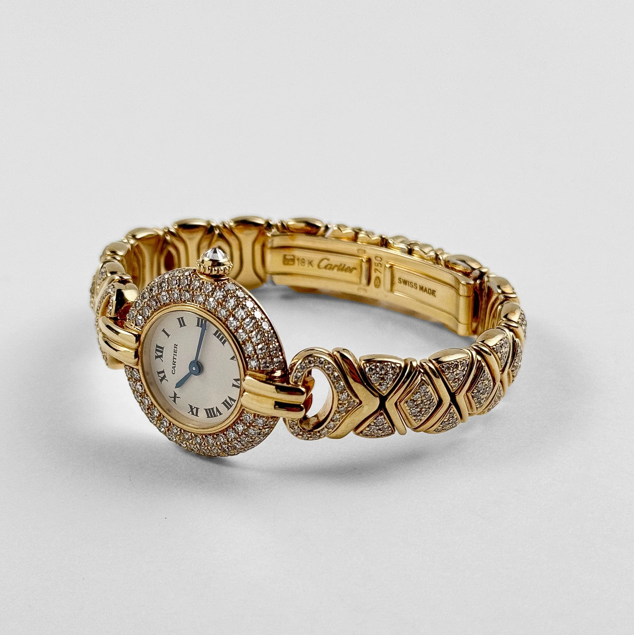 Cartier Colisée 'Ladies' Yellow Gold White Dial Diamond Bezel Quartz - Image 5