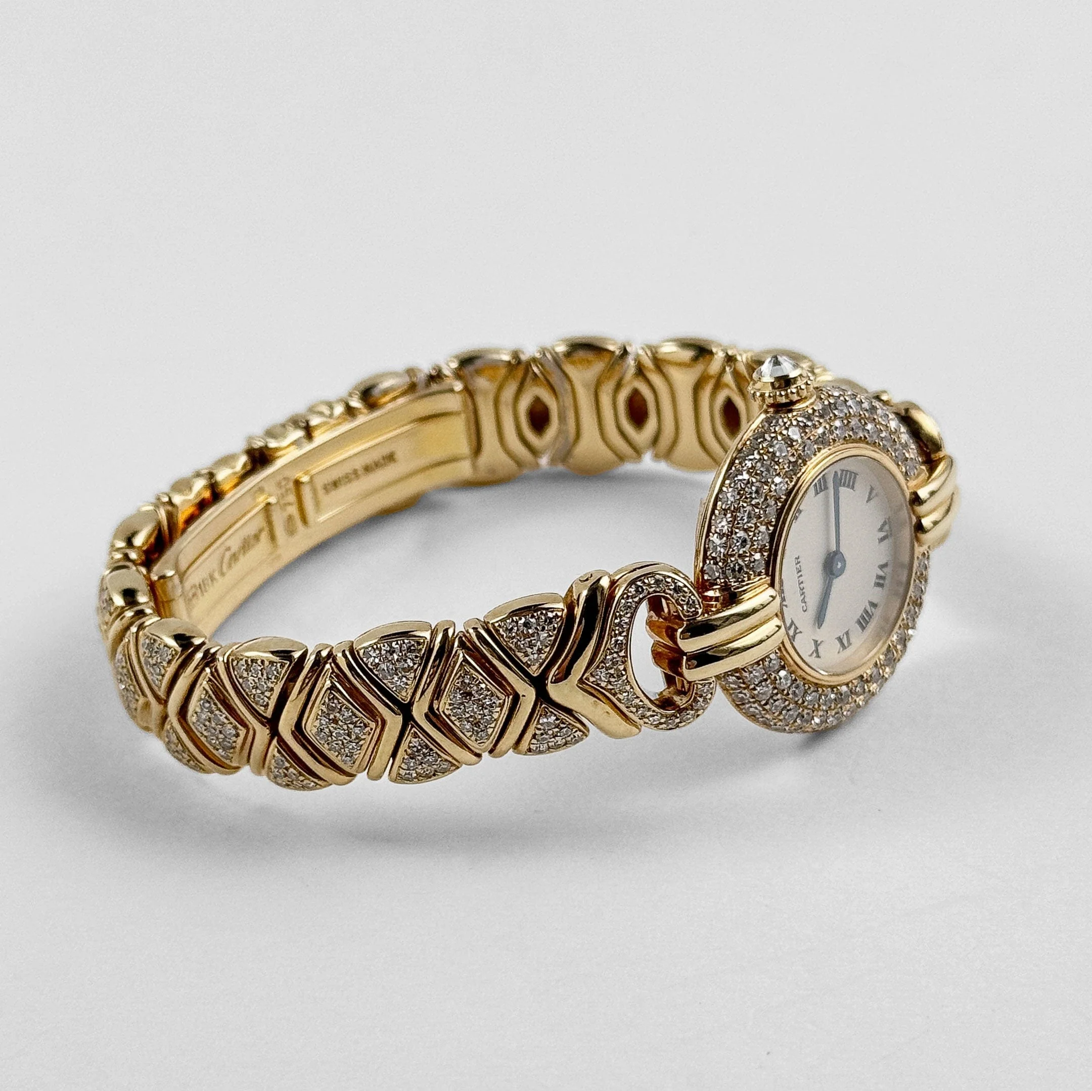 Cartier Colisée 'Ladies' Yellow Gold White Dial Diamond Bezel Quartz - Image 6