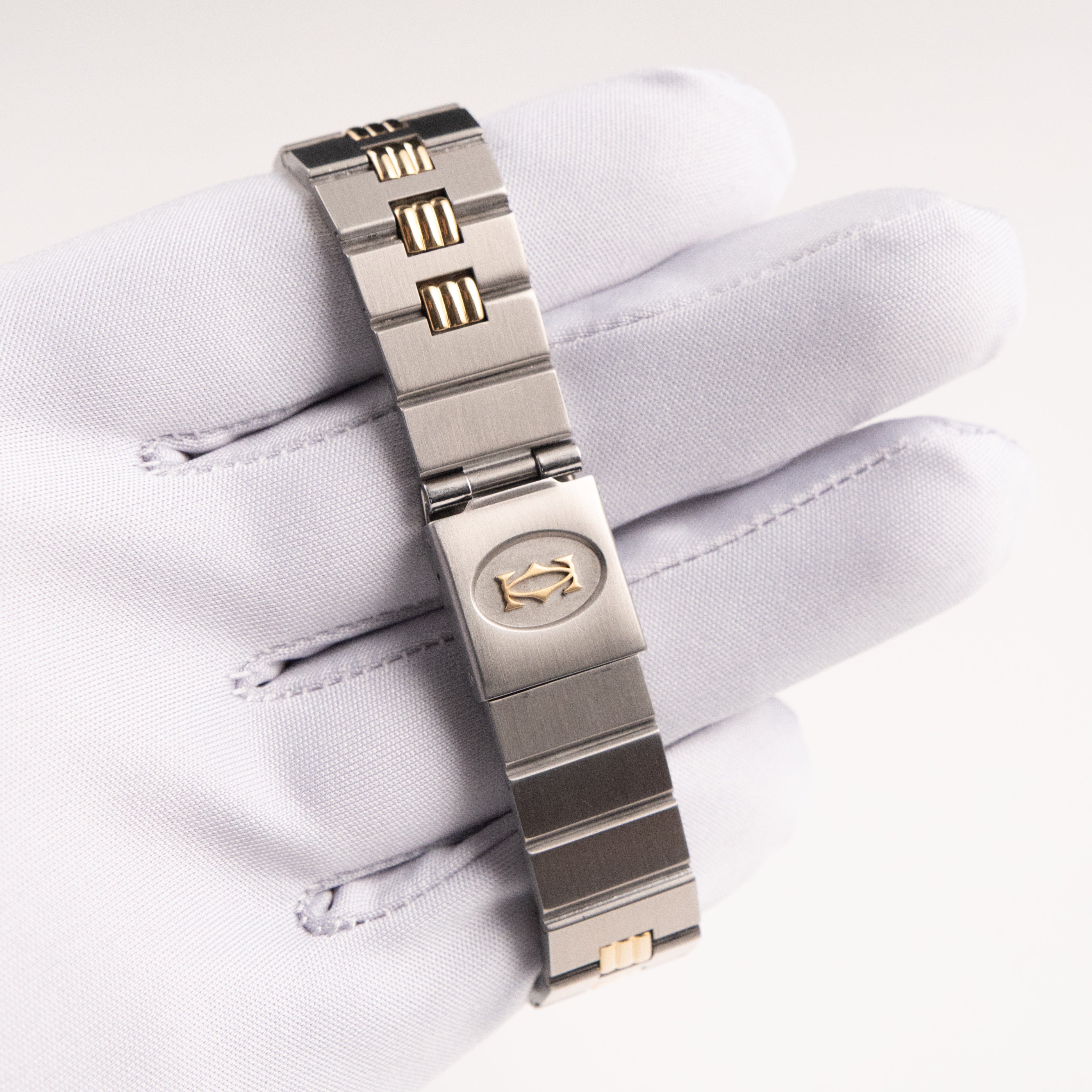 Cartier Santos Carrée 2961 Yellow Gold Stainless Steel White Dial - Image 13