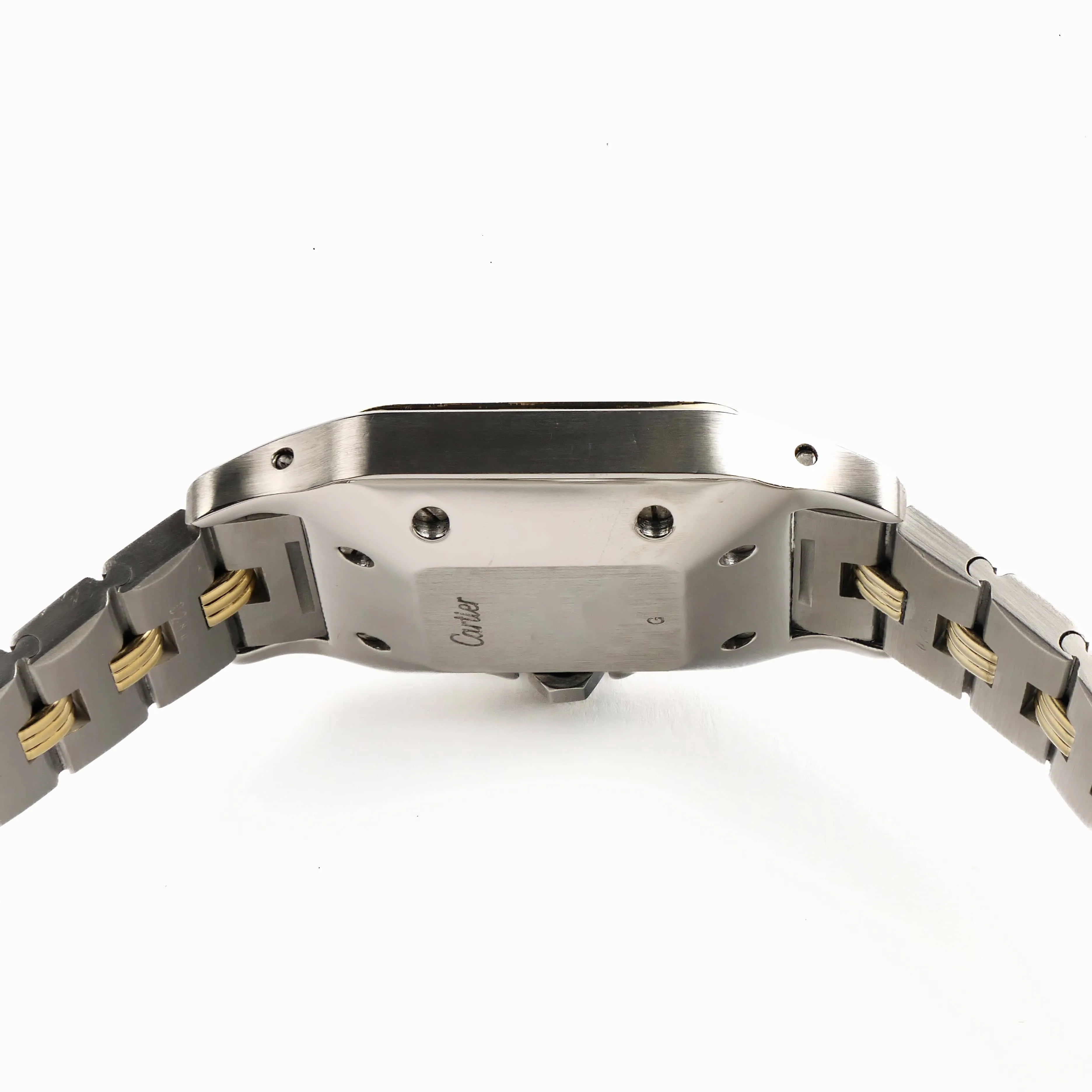 Cartier Santos Carrée 2961 Yellow Gold Stainless Steel White Dial - Image 9