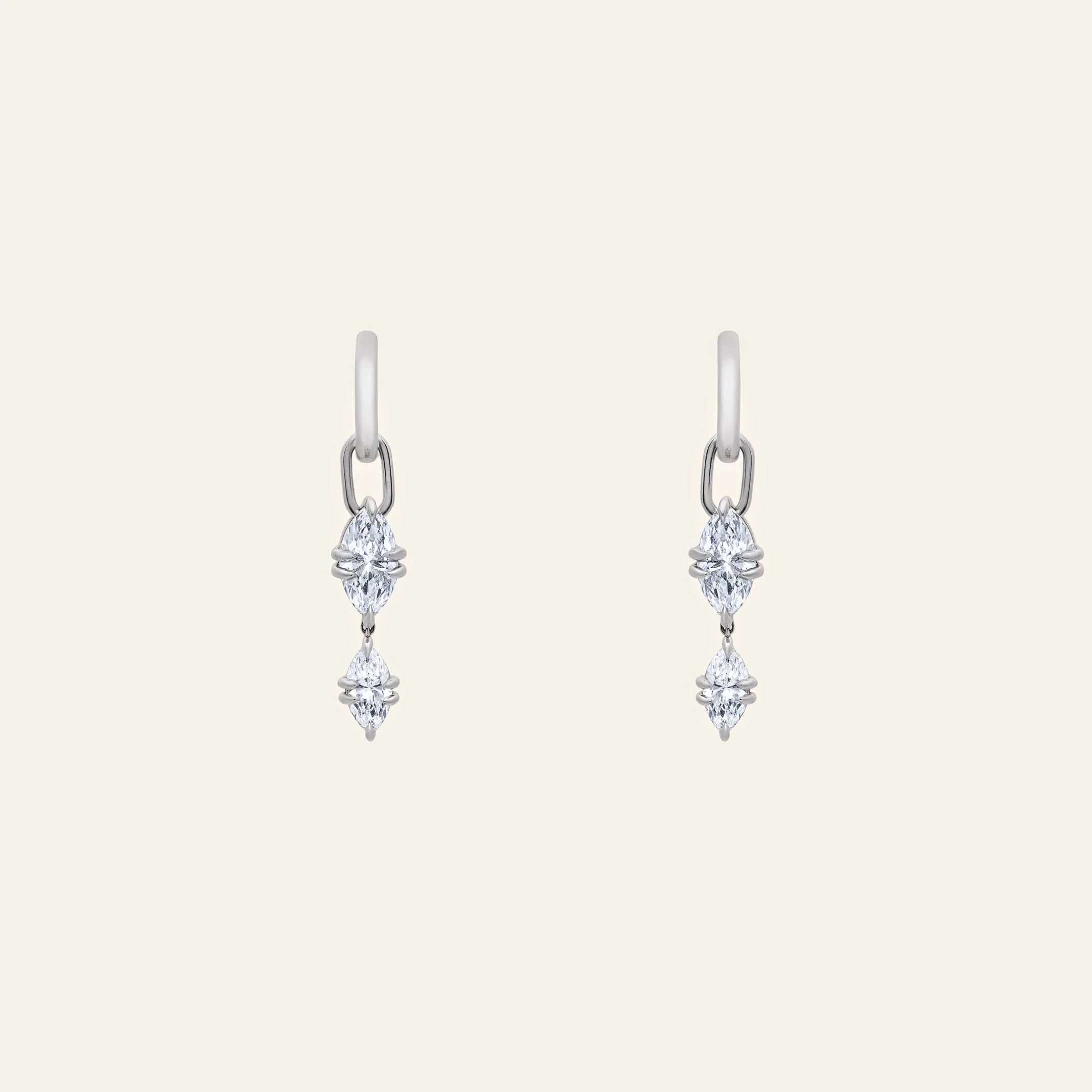 Celestia Diamond Hoop Earrings