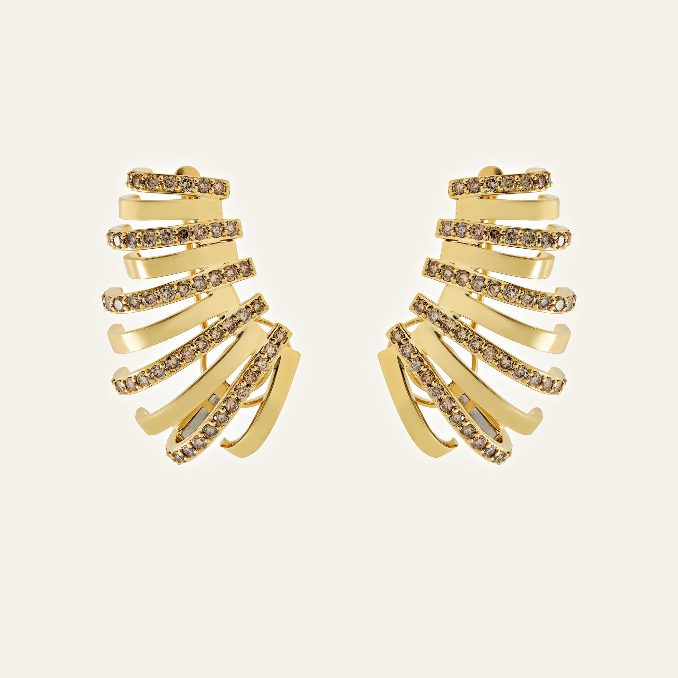 Champagne Diamond Earrings