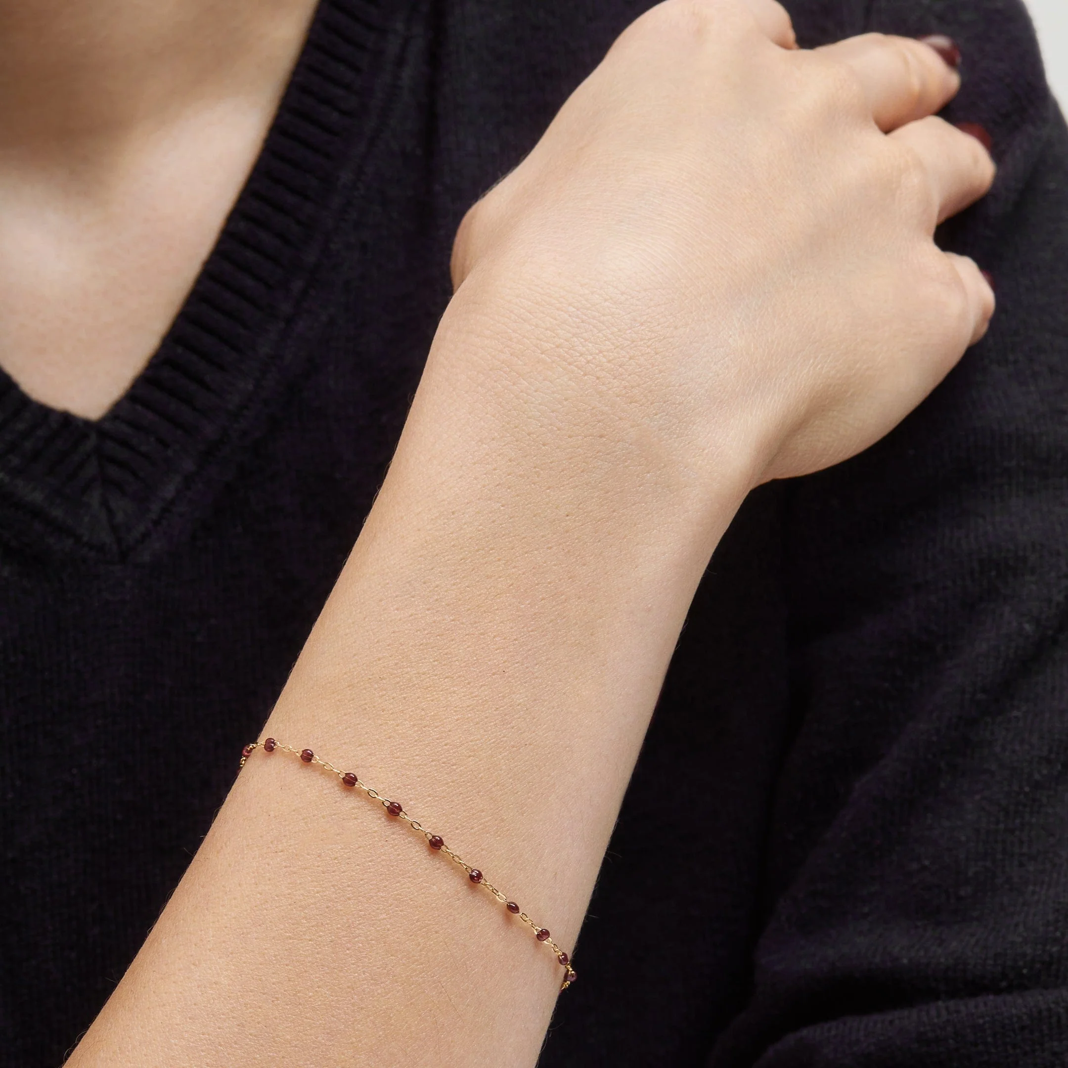 Classic Gigi Bracelet in Bordeaux - Image 2