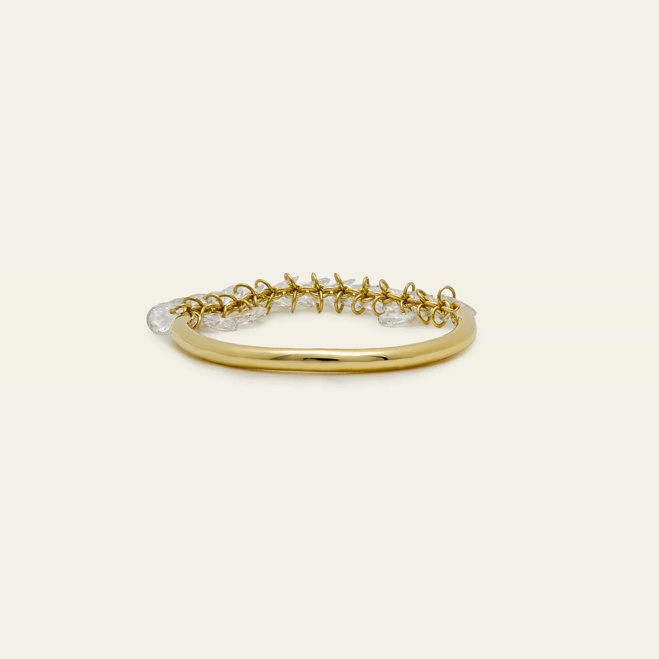 Dangling Rose-Cut Diamond Ring - Image 4