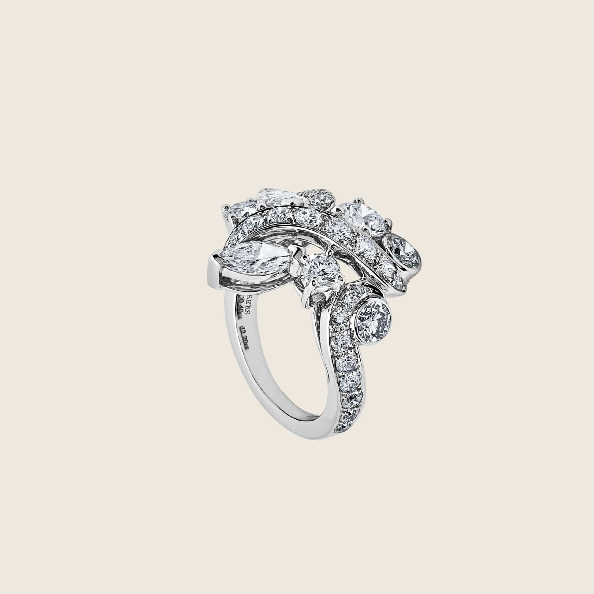 De Beers 'Adonis Rose' Cluster Ring - Image 4