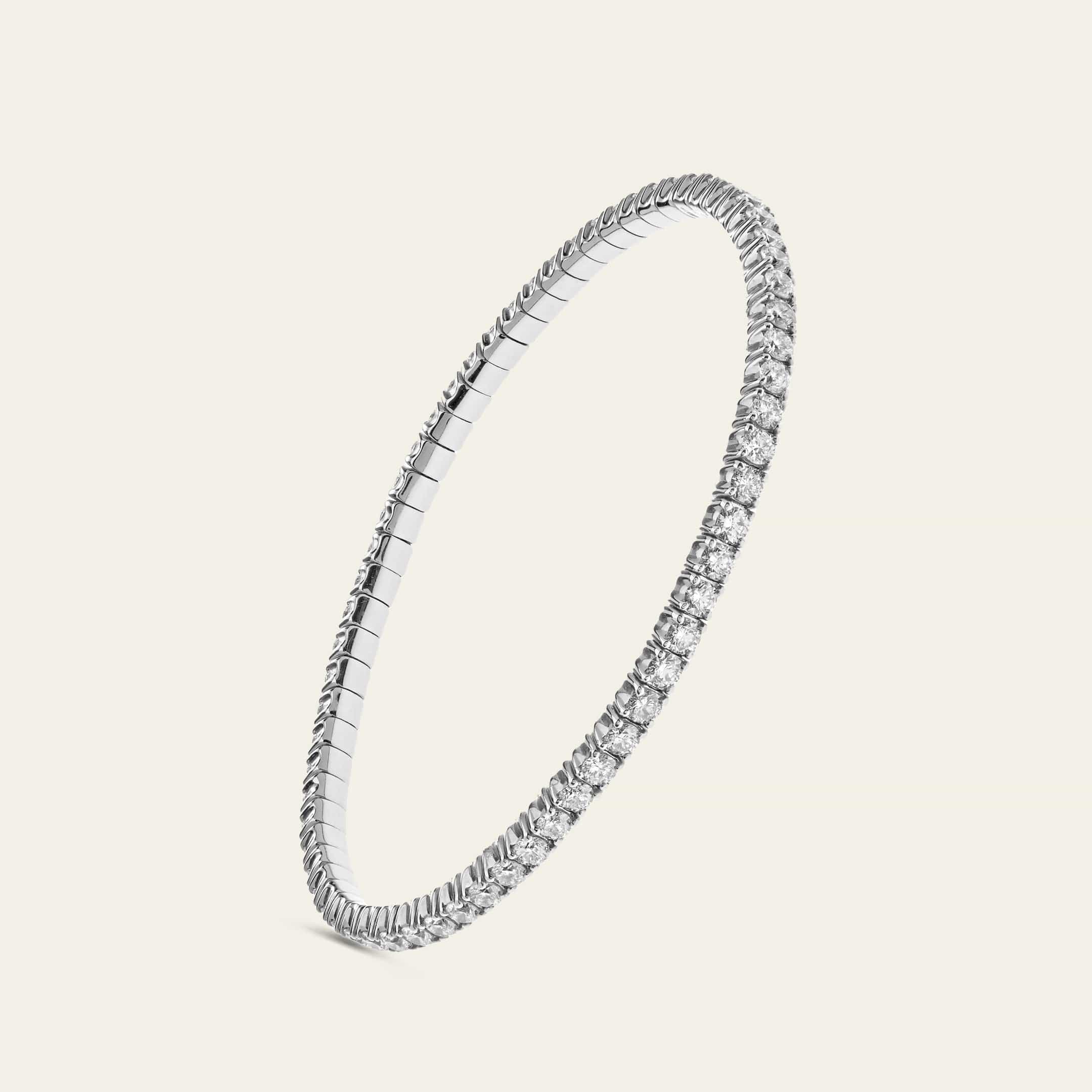 Elia 4.6 Carat Diamond Stretch Tennis Bracelet - Image 2