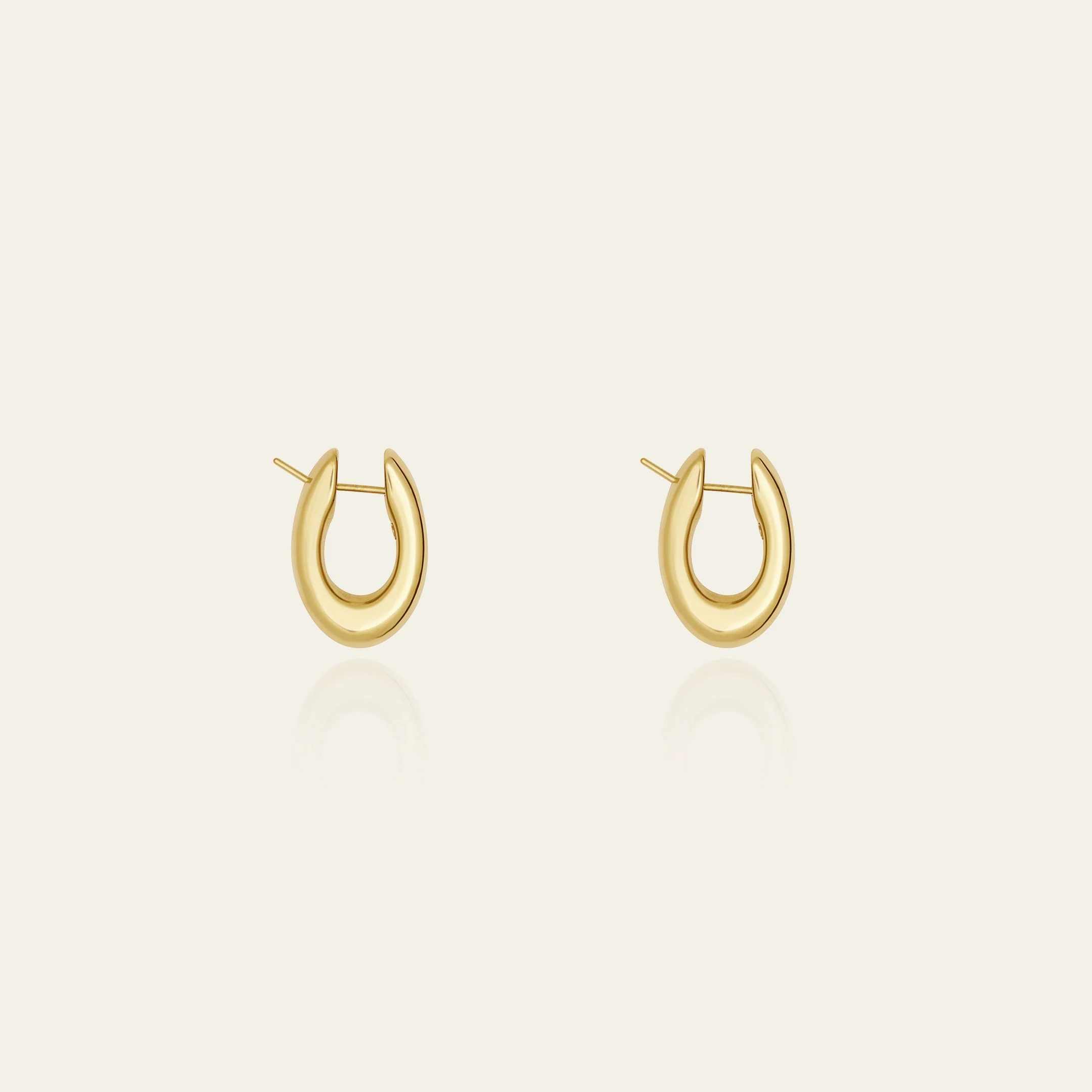 Oval Hoop Earrings