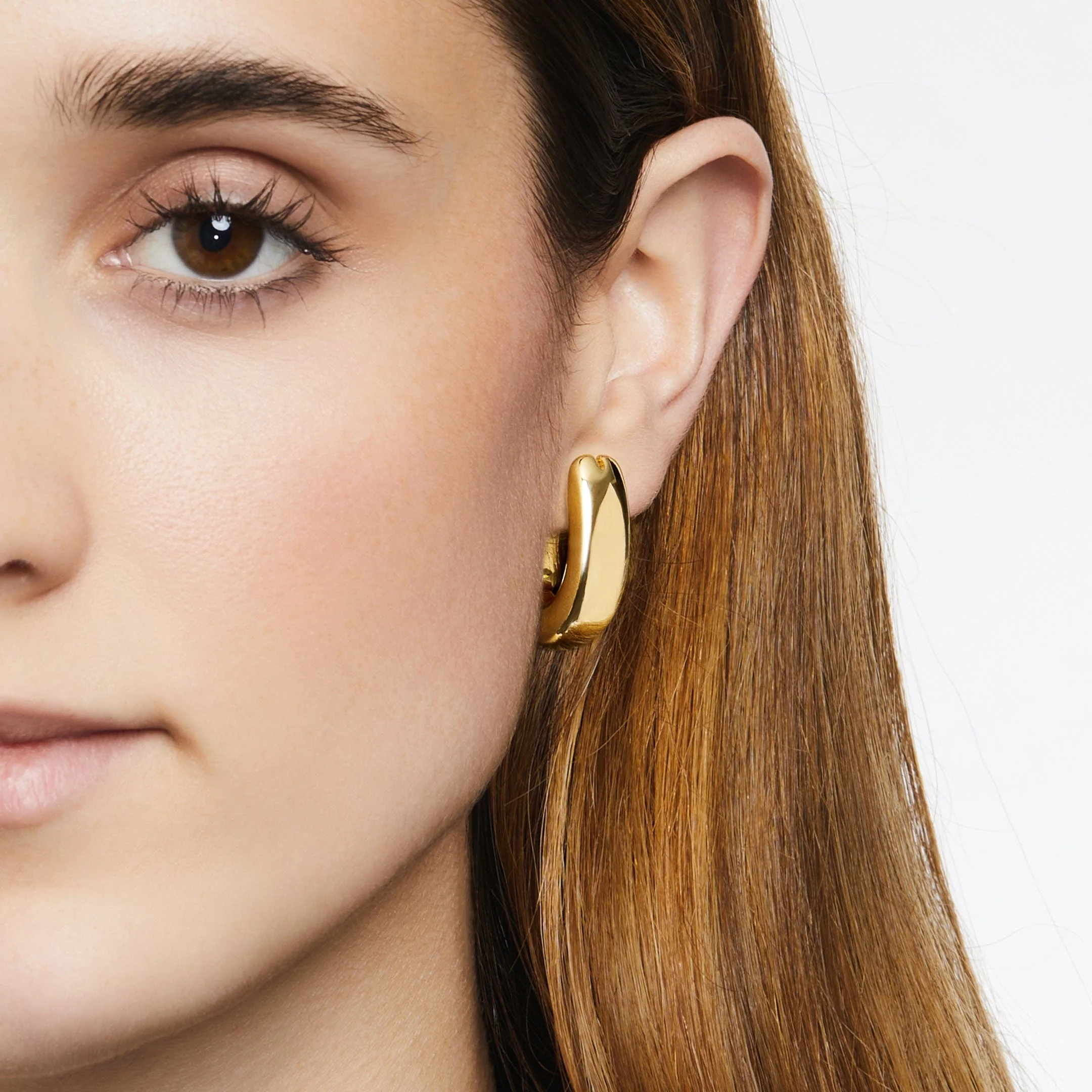 Oval Hoop Earrings - Image 2