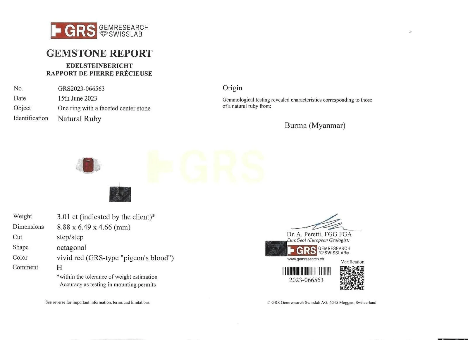 Emerald-Cut Ruby and Diamond Ring - Image 5