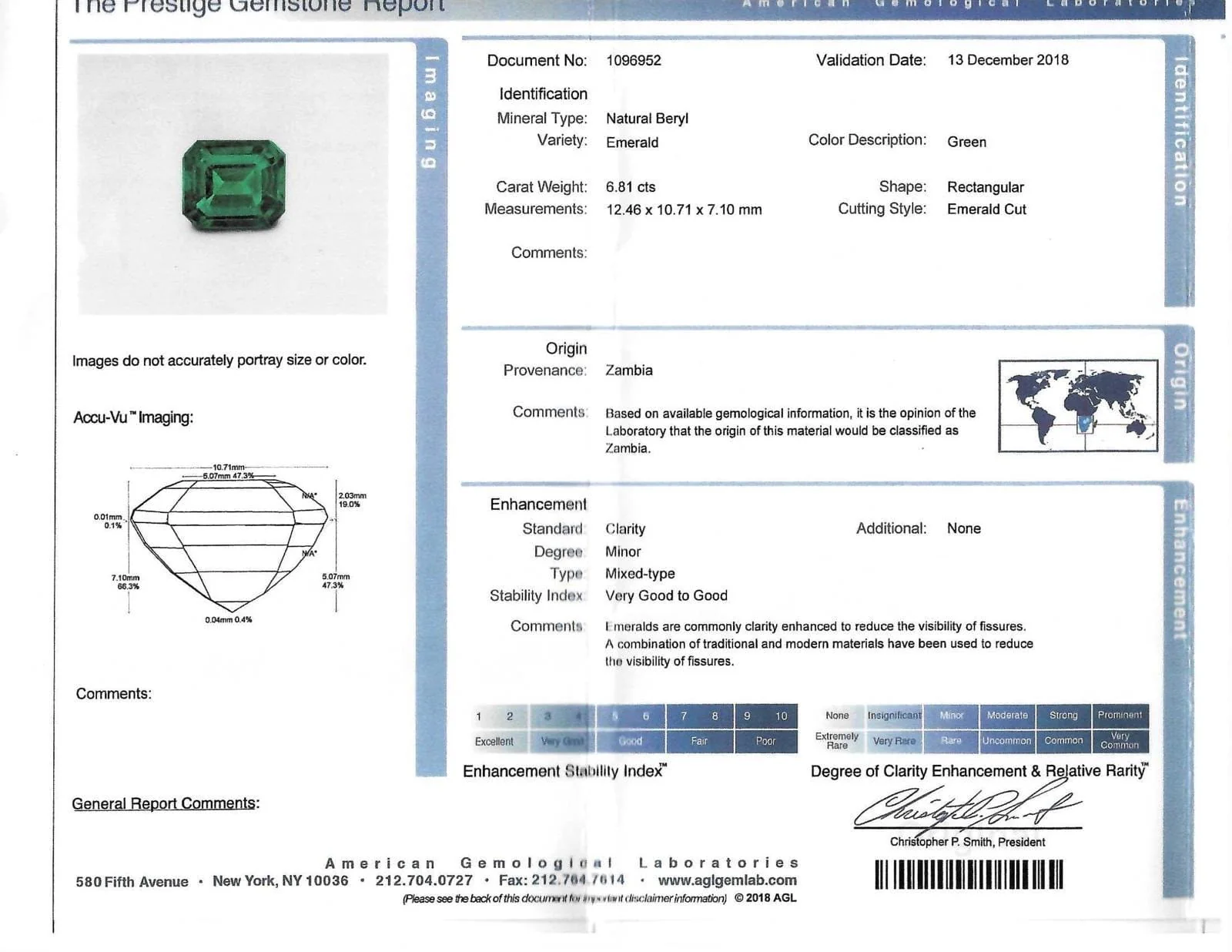 Zambian Emerald and Diamond Ring - Image 5