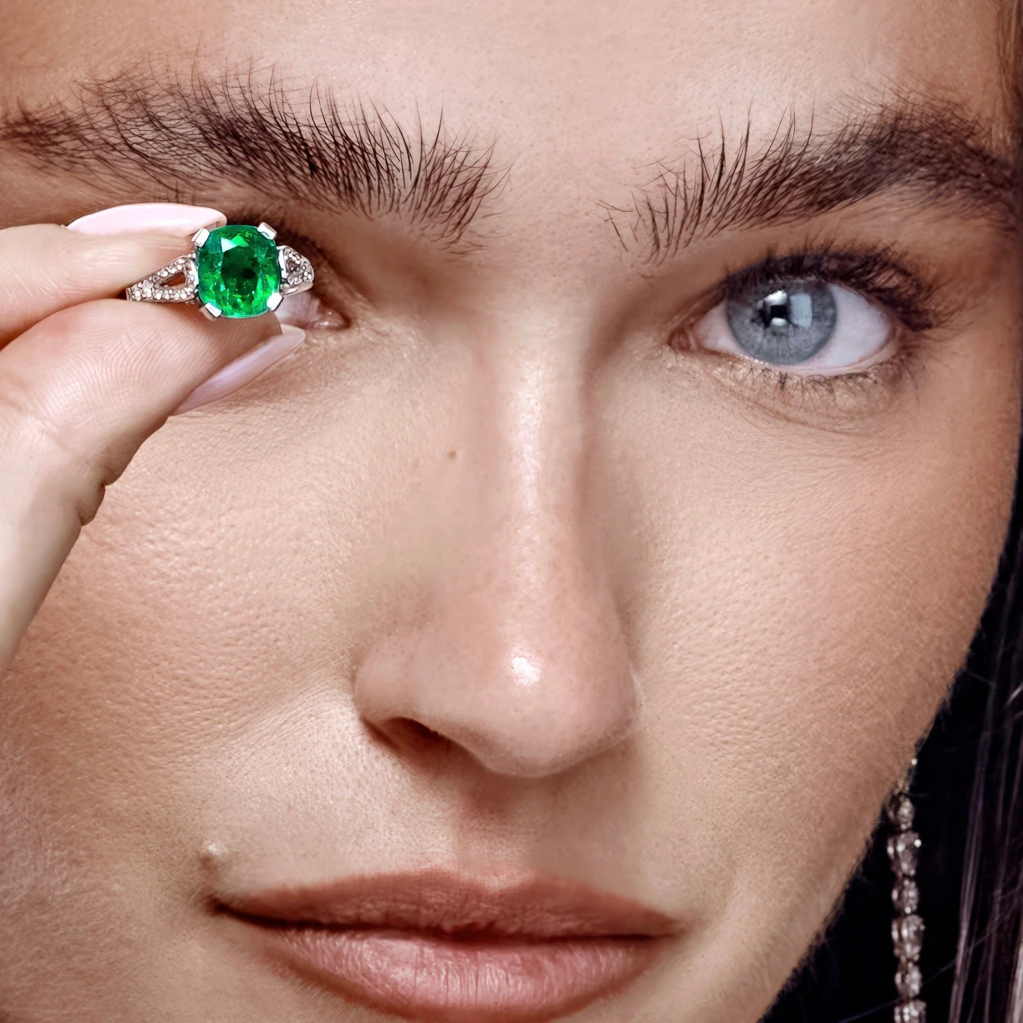 3 Carat Emerald Ring With Diamonds - Image 5