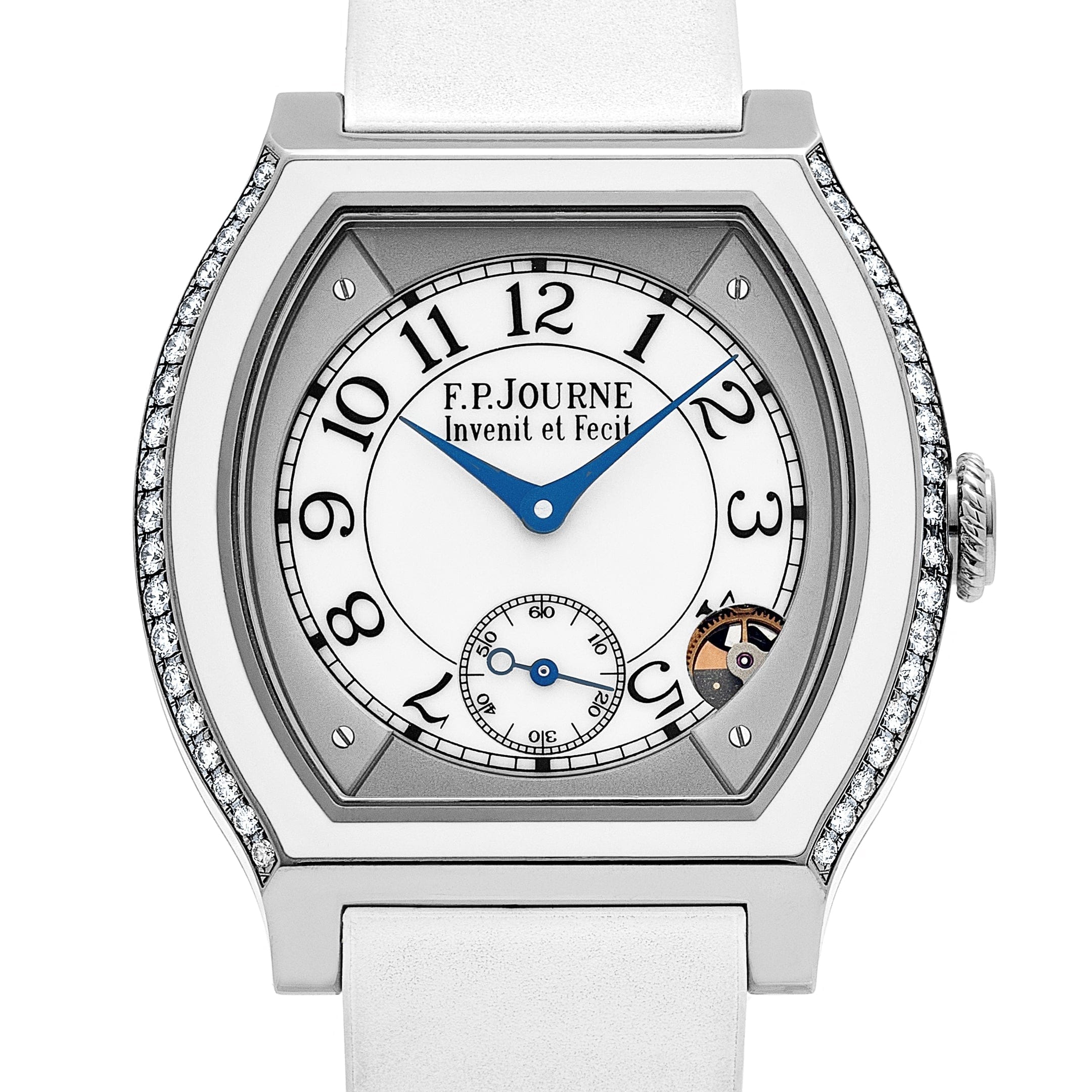 F.P.Journe Élégante 40 Ref. ELT Titanium Luminescent White Dial 2 Rows of Diamonds - Image 4