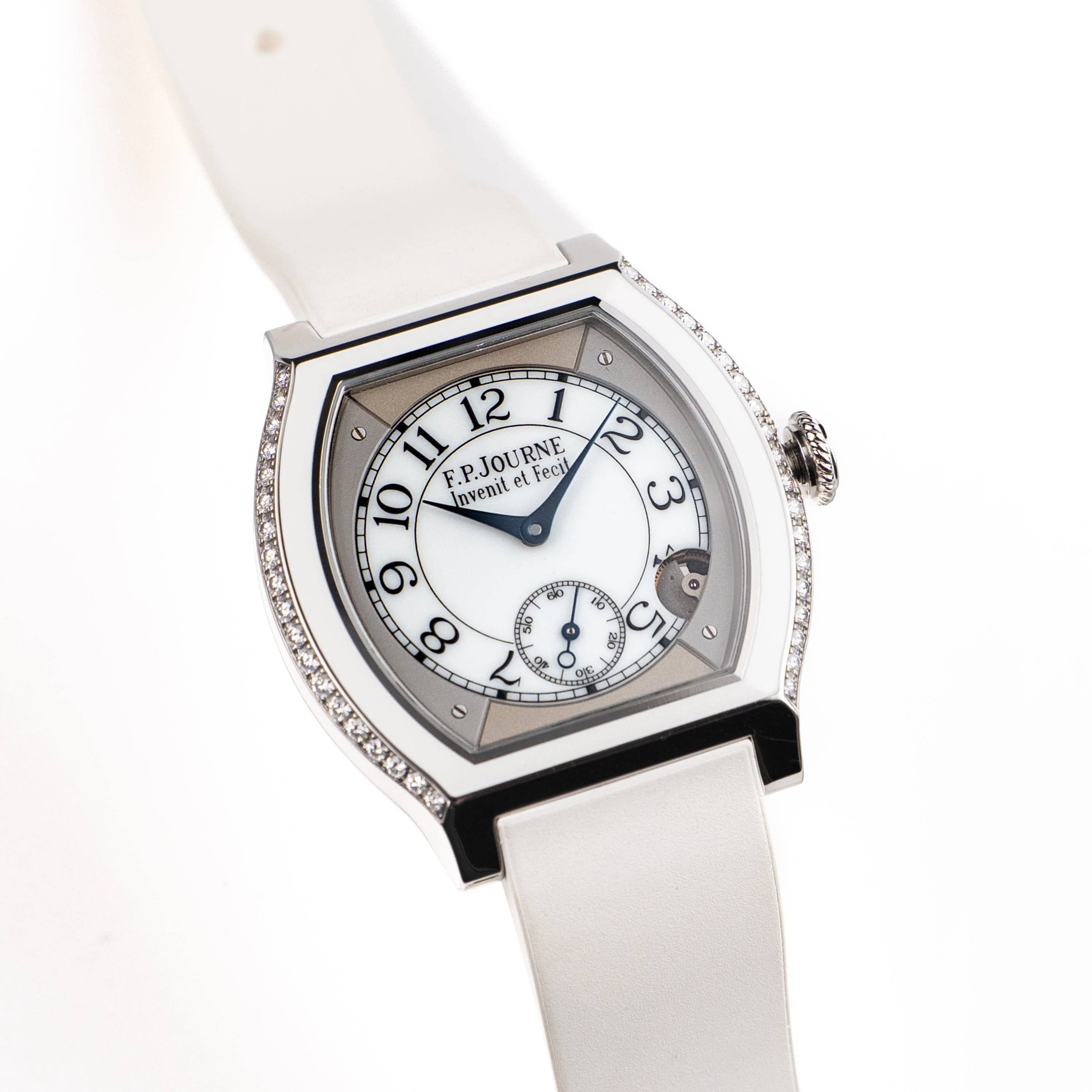 F.P.Journe Élégante 40 Ref. ELT Titanium Luminescent White Dial 2 Rows of Diamonds - Image 5