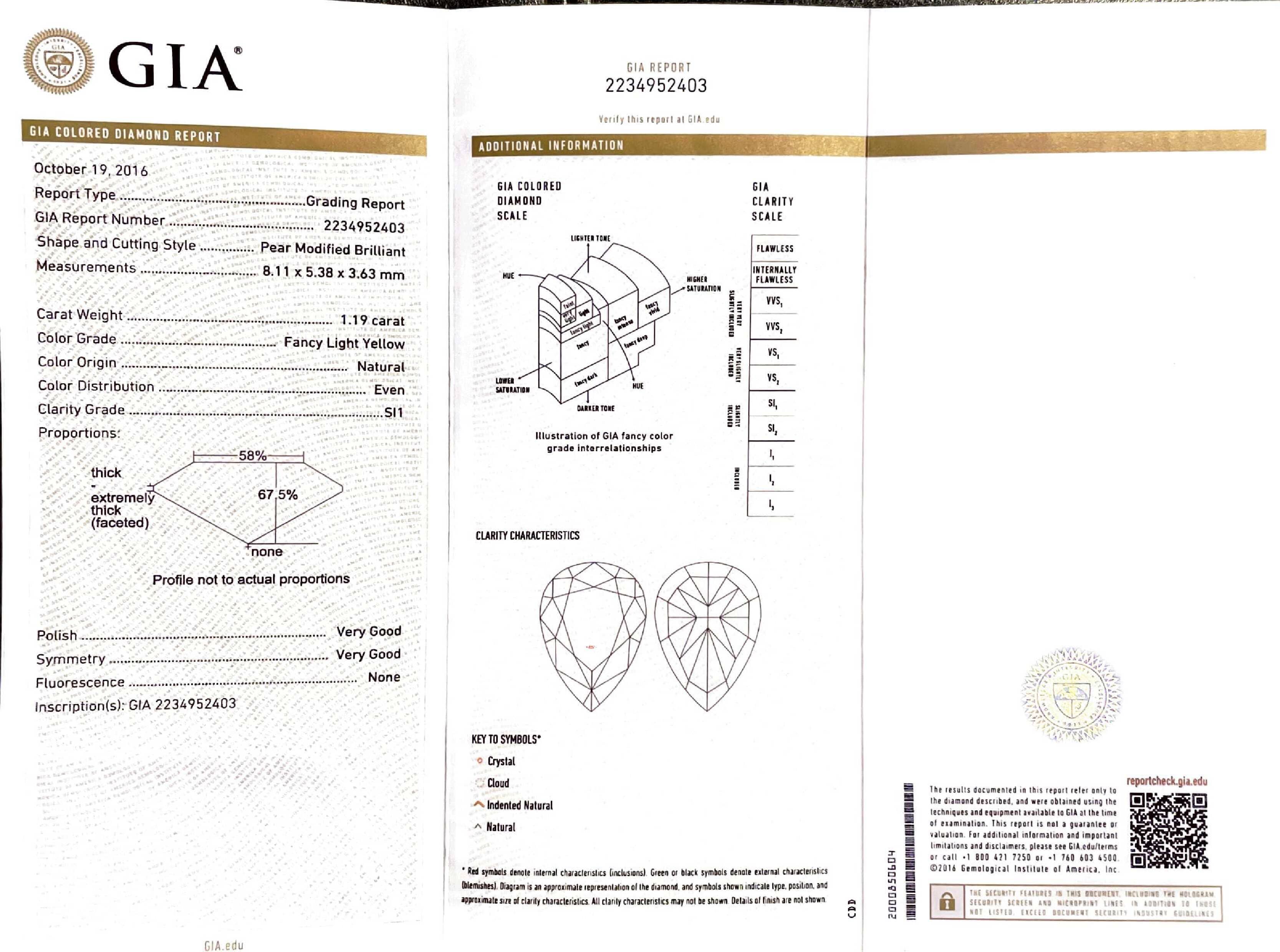 Fancy Yellow Diamond Dangling Earrings - Image 6