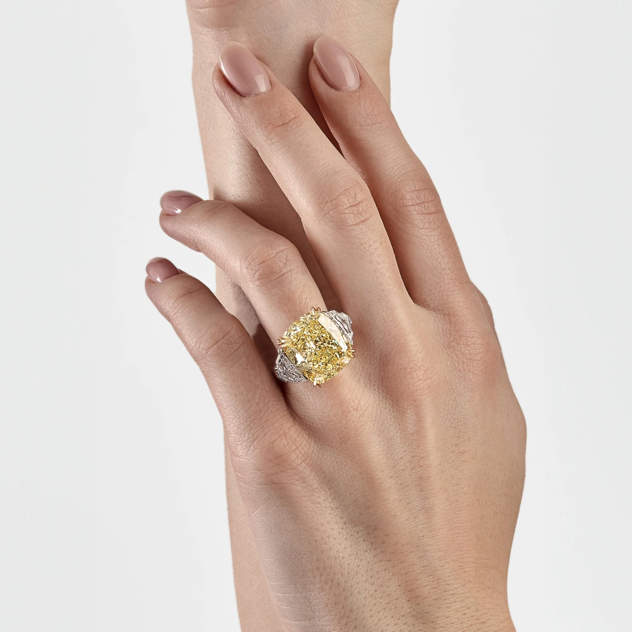 Fancy Intense Yellow Diamond Engagement Ring - Image 3