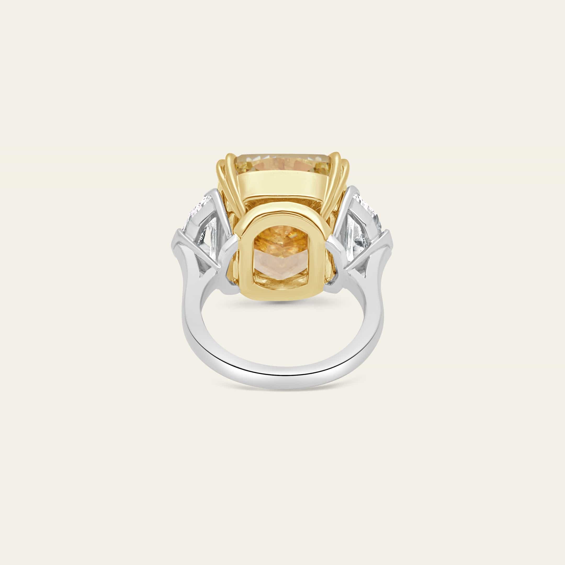 Fancy Intense Yellow Diamond Engagement Ring - Image 4