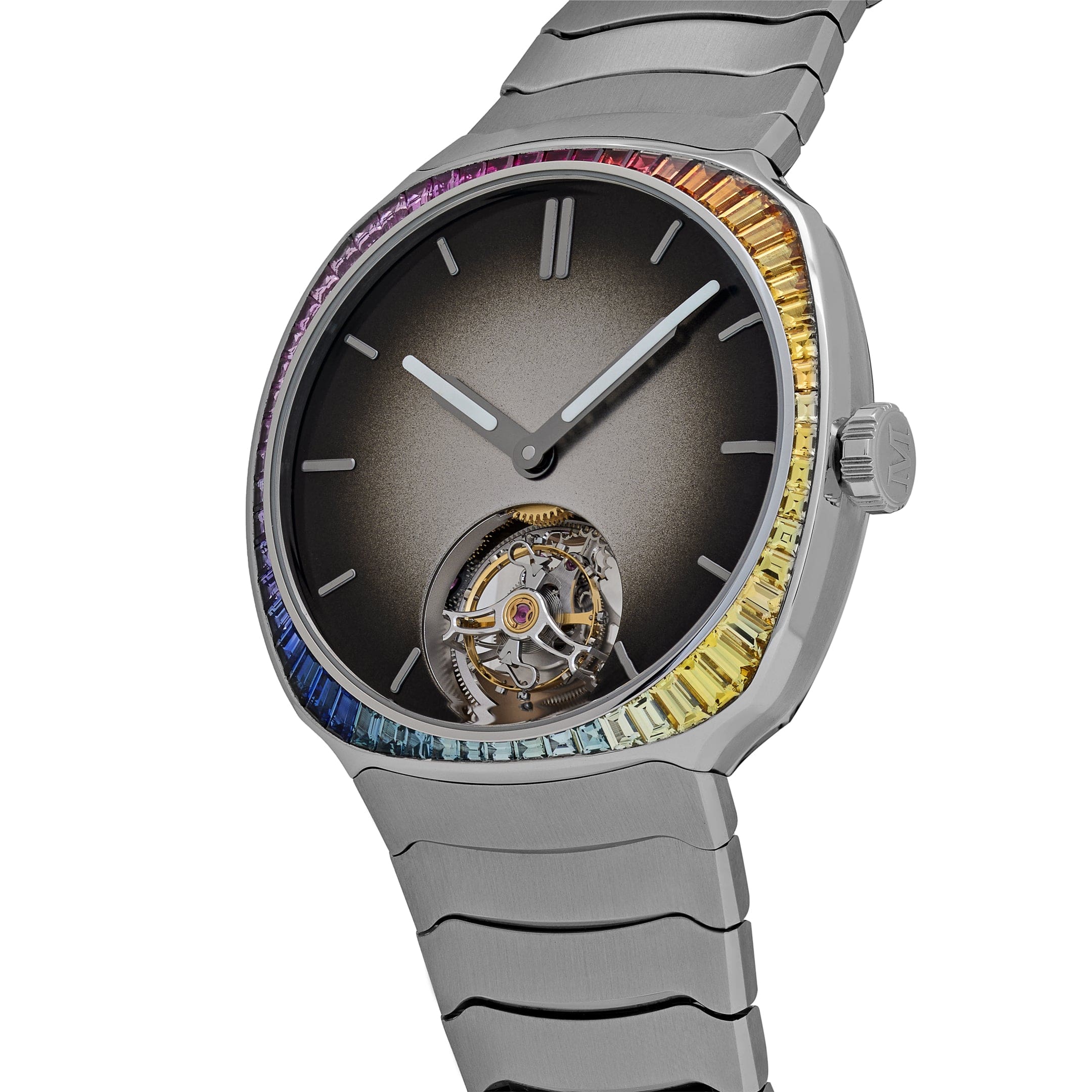 H. Moser & Cie 6804-1201 Streamliner Tourbillon Stainless Steel Fumé Dial (2023) - Image 4