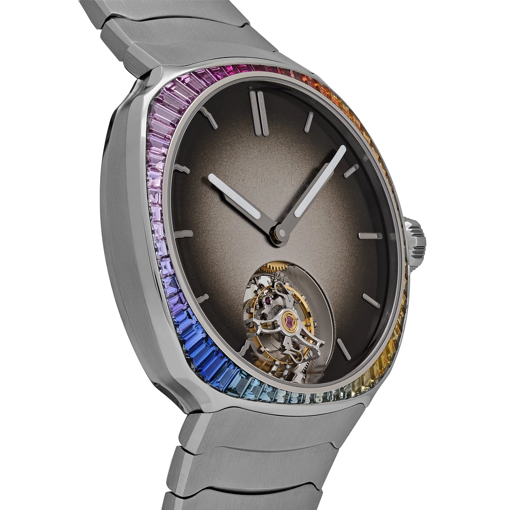 H. Moser & Cie 6804-1201 Streamliner Tourbillon Stainless Steel Fumé Dial (2023) - Image 5