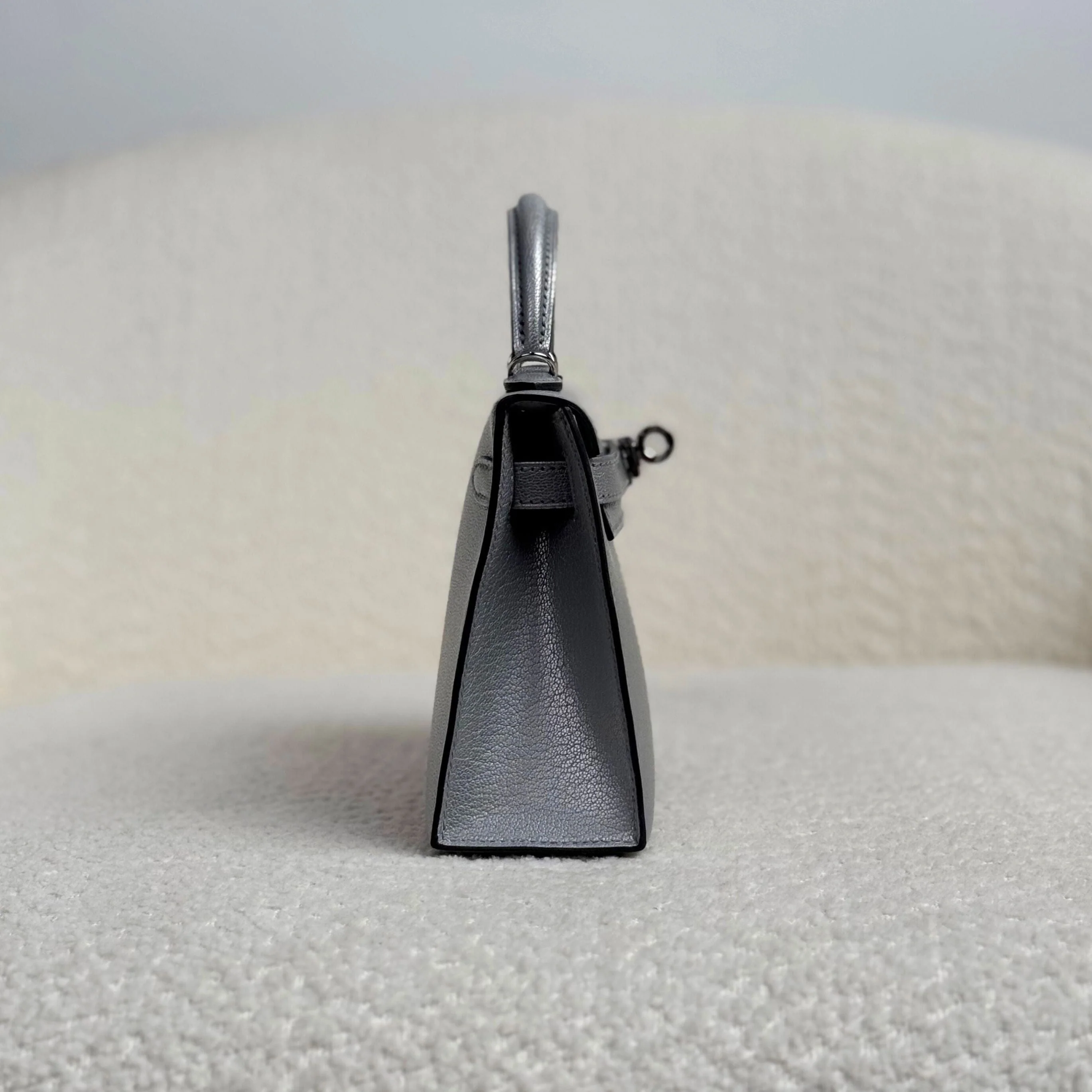Hermès Argent Mini Kelly Sellier 20 Chevre Chamkilight Palladium Hardware - Image 4