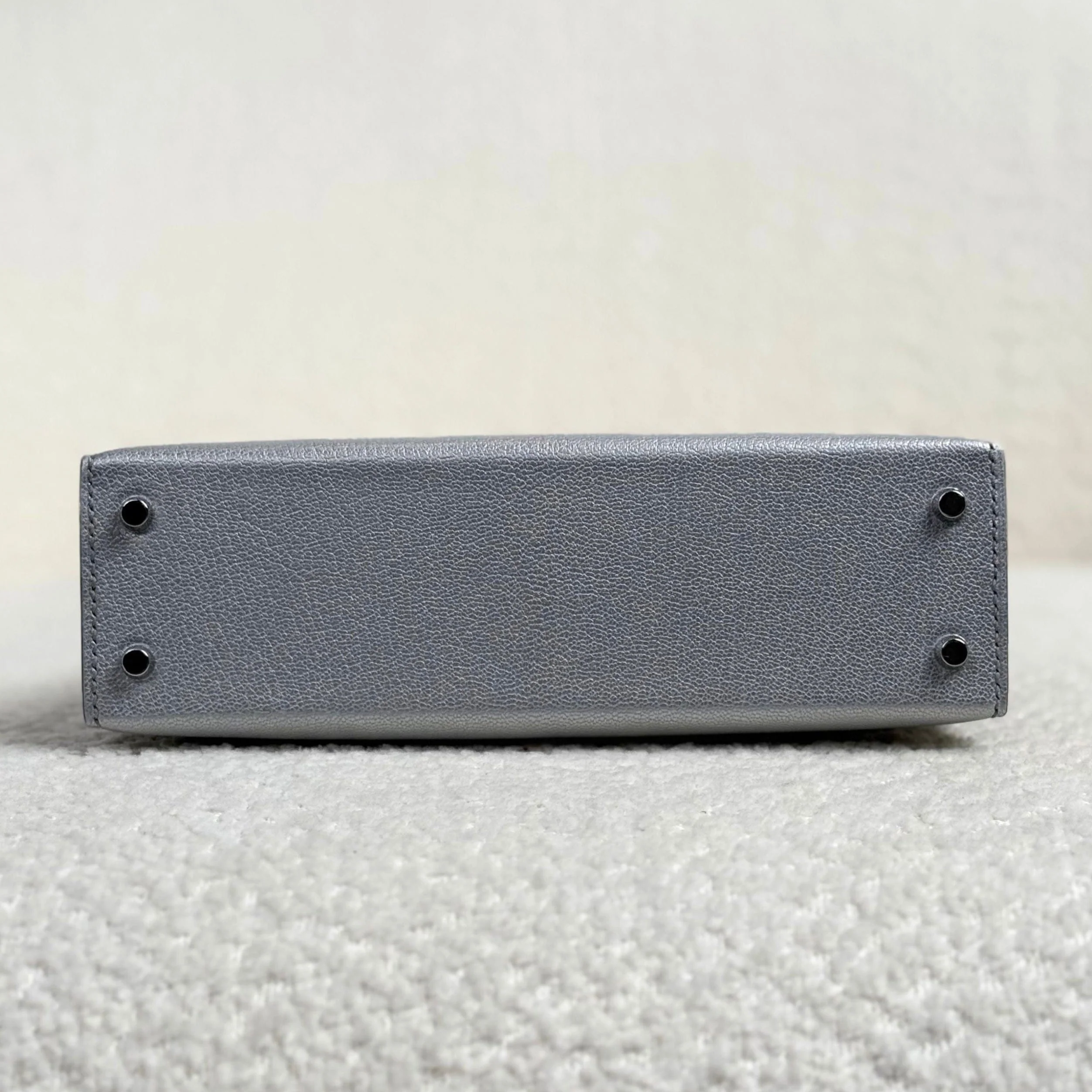 Hermès Argent Mini Kelly Sellier 20 Chevre Chamkilight Palladium Hardware - Image 7