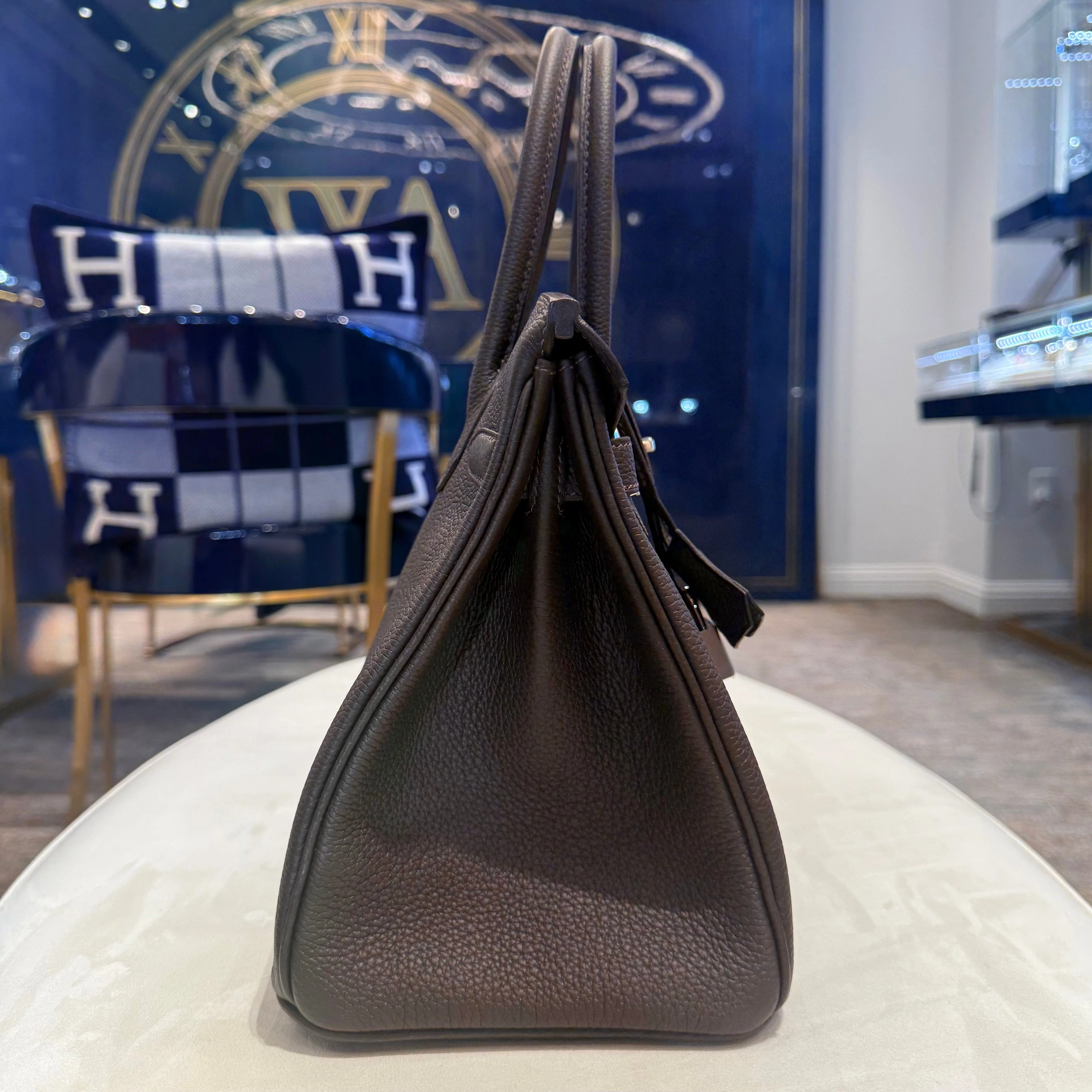 Hermès Bai-Brun Birkin 30 Togo Palladium Hardware - Image 4