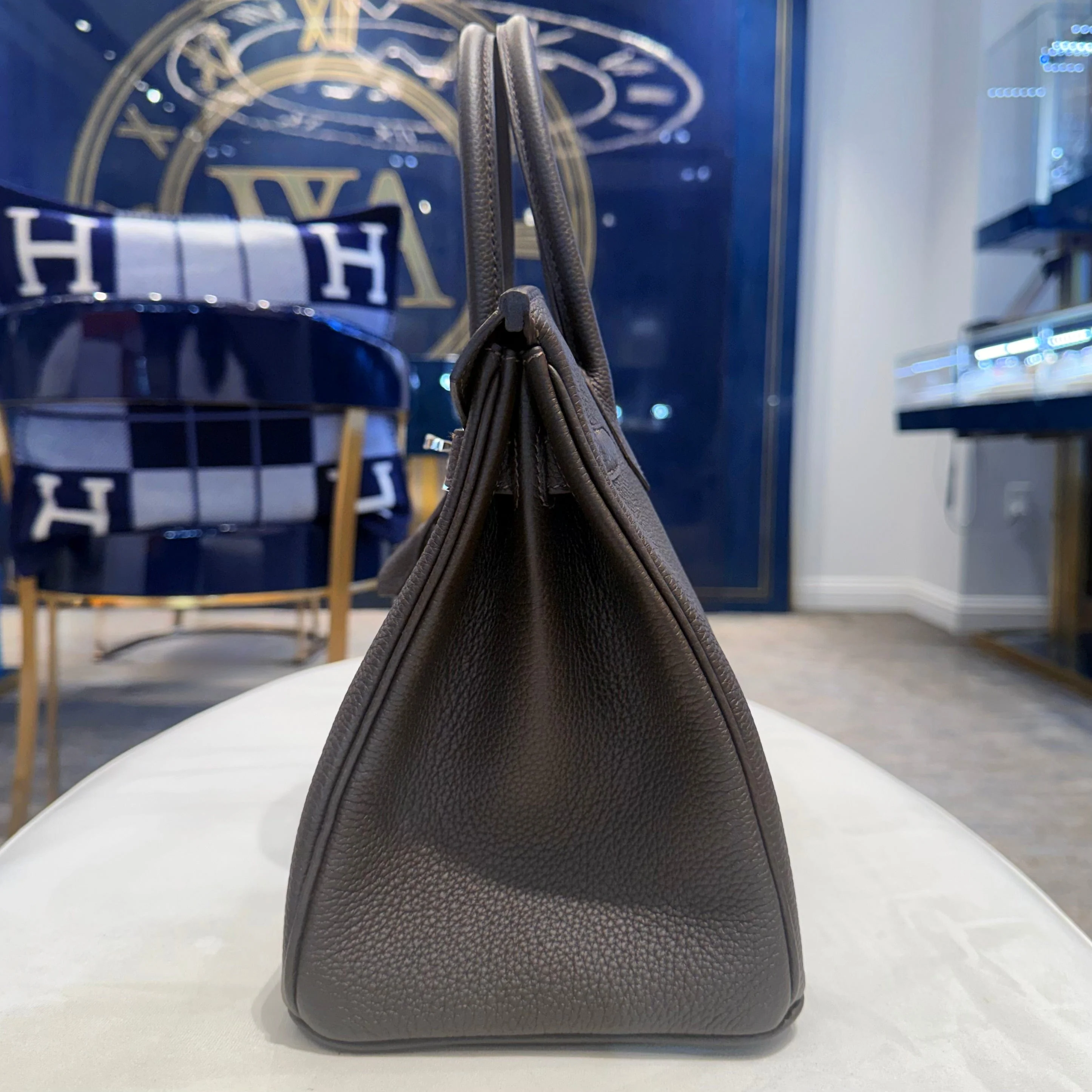 Hermès Bai-Brun Birkin 30 Togo Palladium Hardware - Image 5