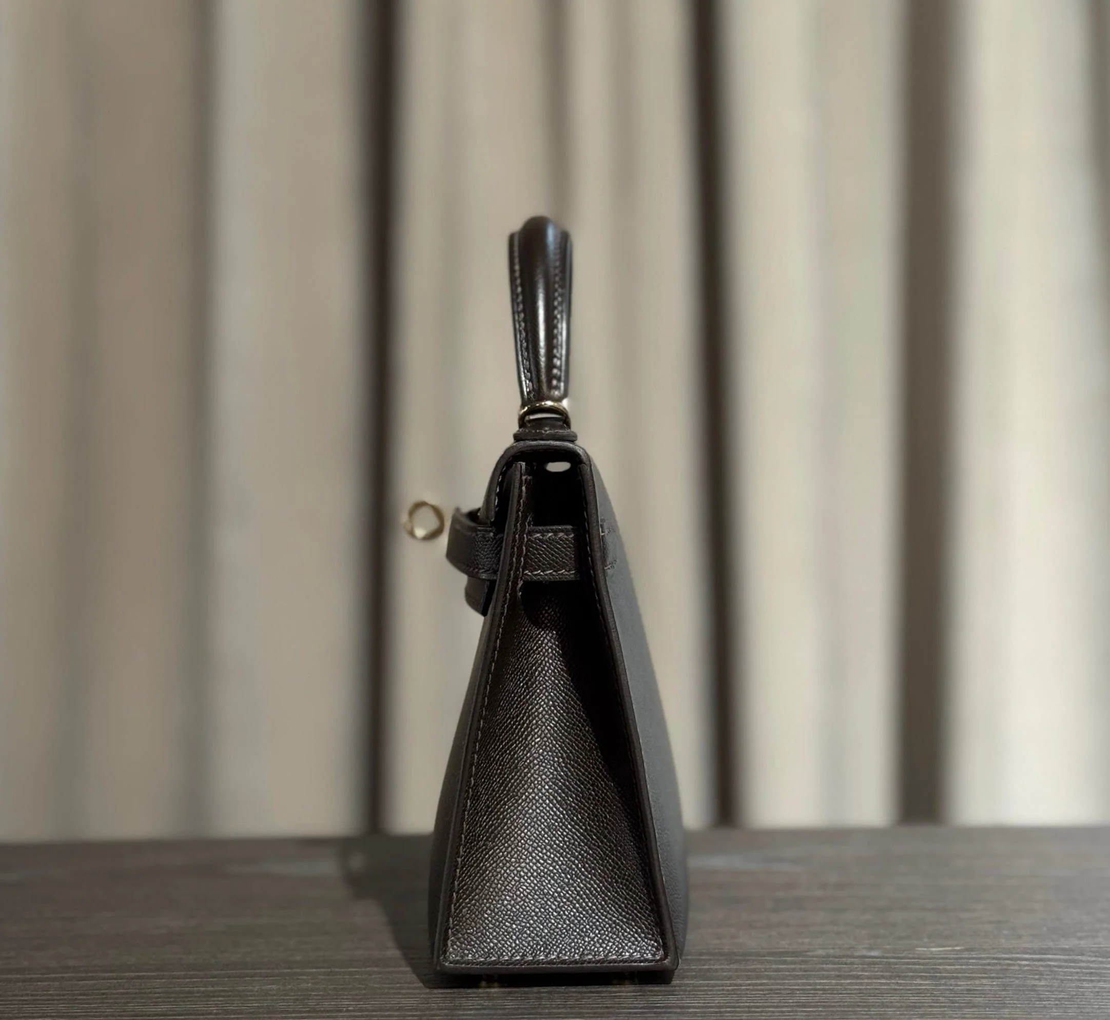 Hermès Bai-Brun Mini Kelly Sellier 20 Madame Permabrass Hardware - Image 6