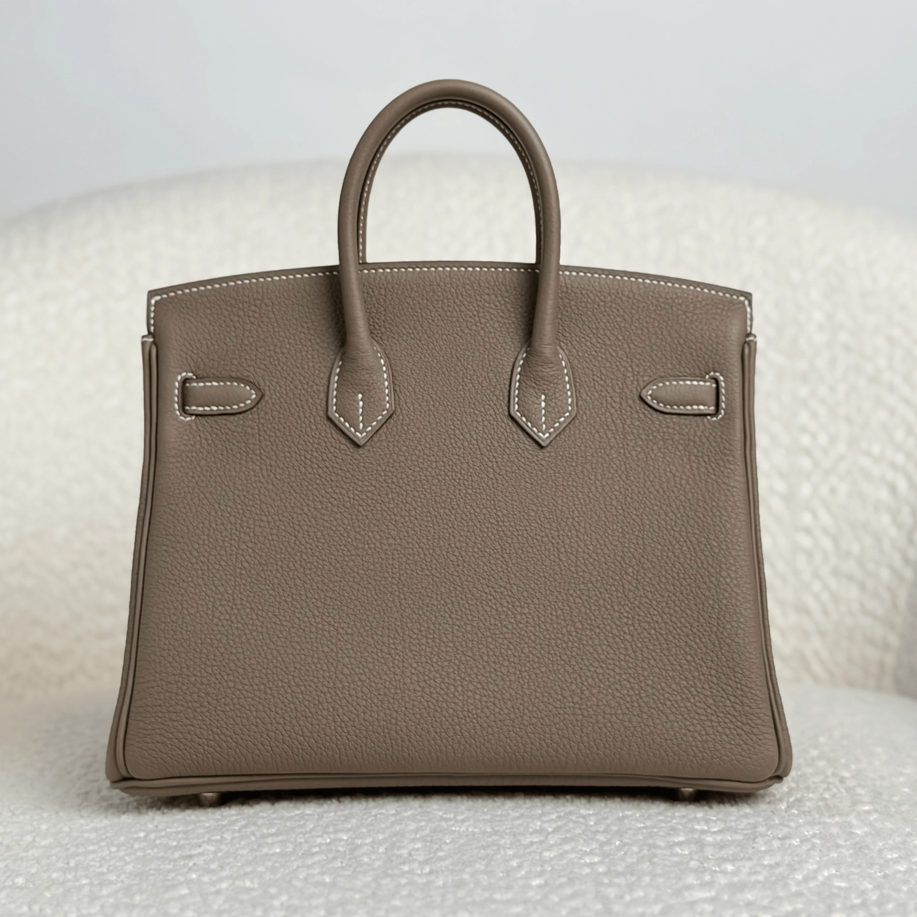 Hermès Etoupe Birkin 25 Togo Gold Hardware - Image 6