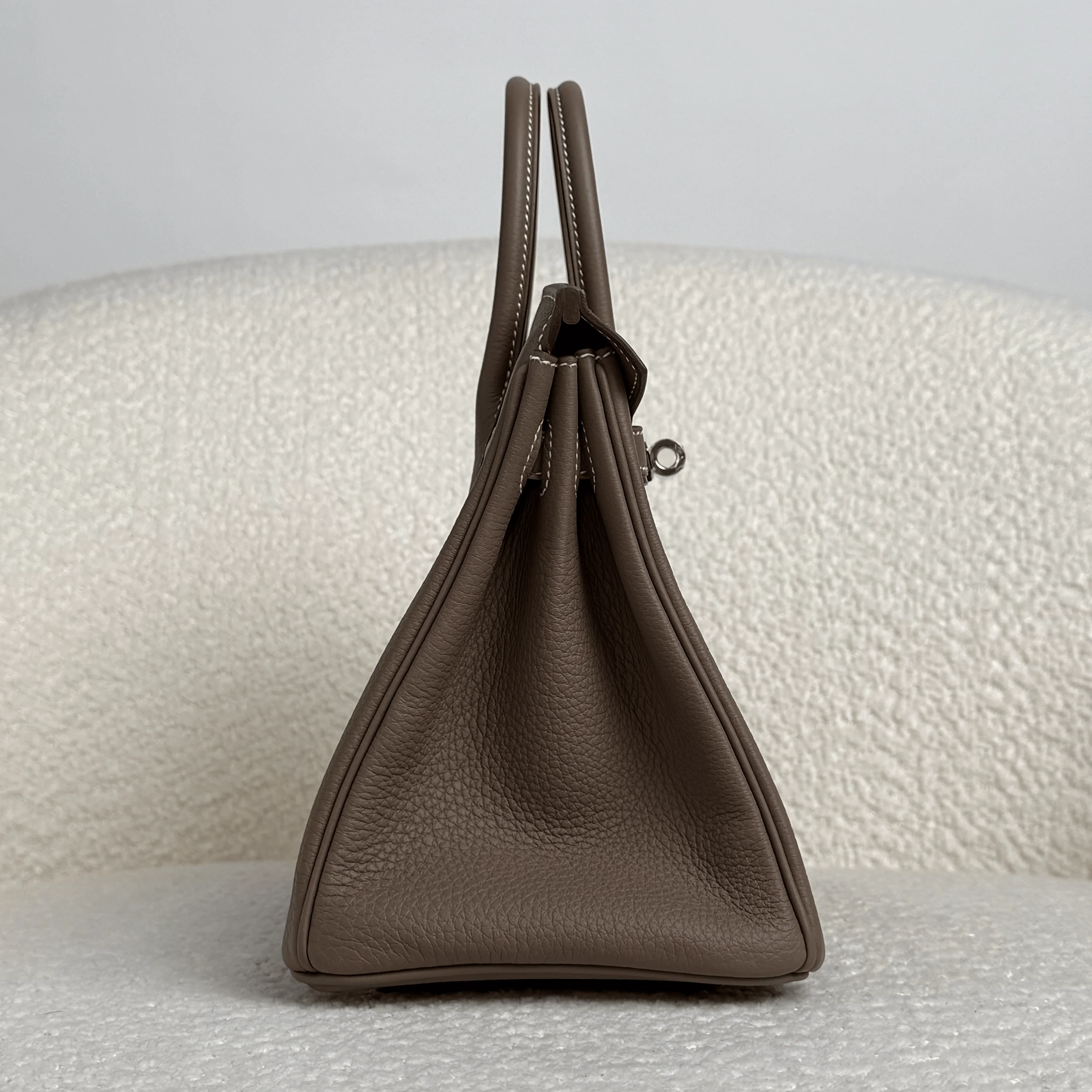 Hermès Etoupe Birkin 25 Togo Palladium Hardware - Image 3