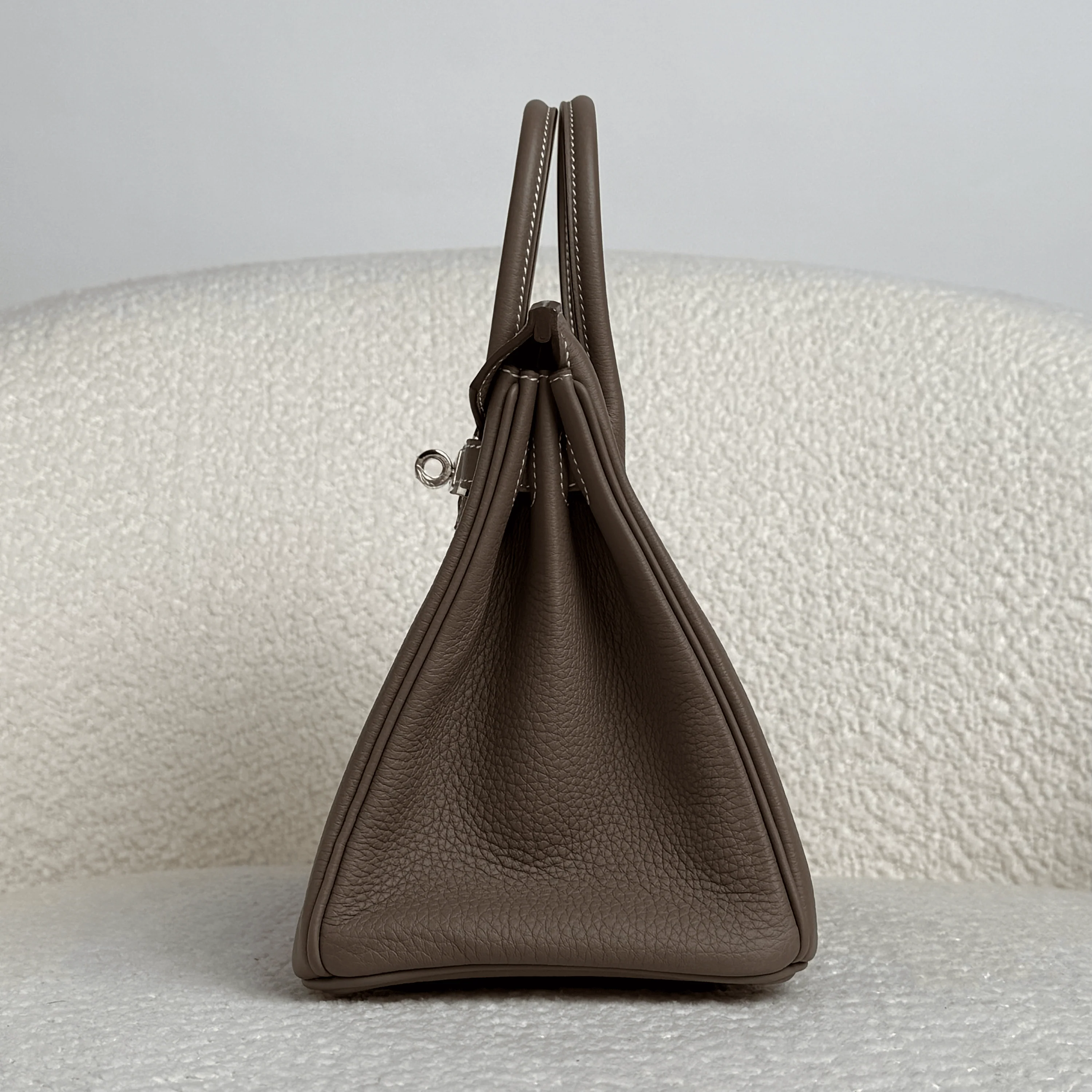 Hermès Etoupe Birkin 25 Togo Palladium Hardware - Image 4