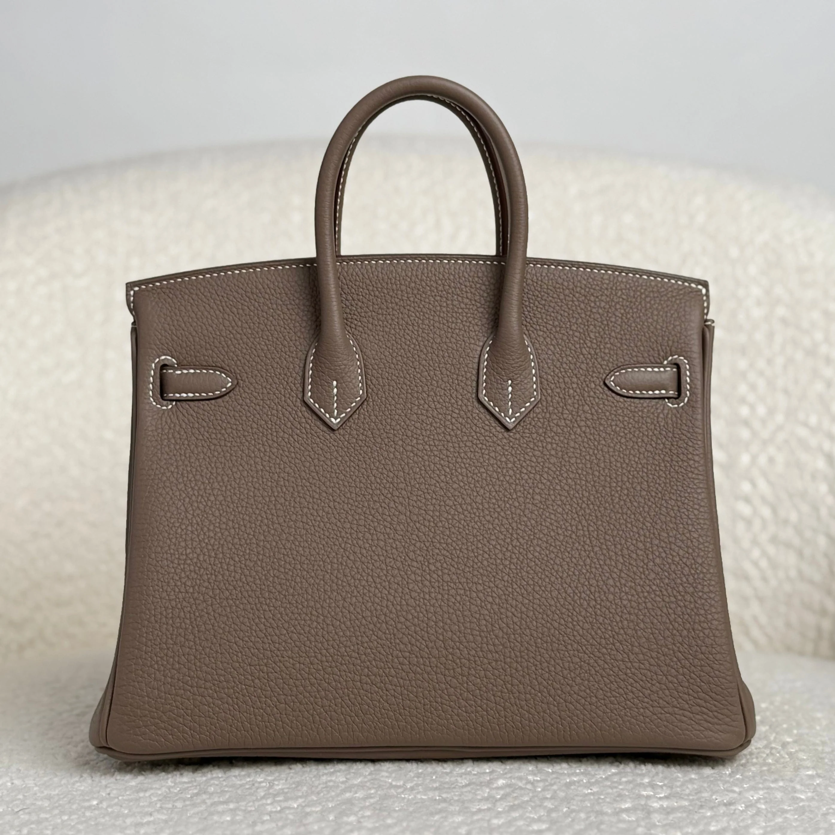 Hermès Etoupe Birkin 25 Togo Palladium Hardware - Image 5