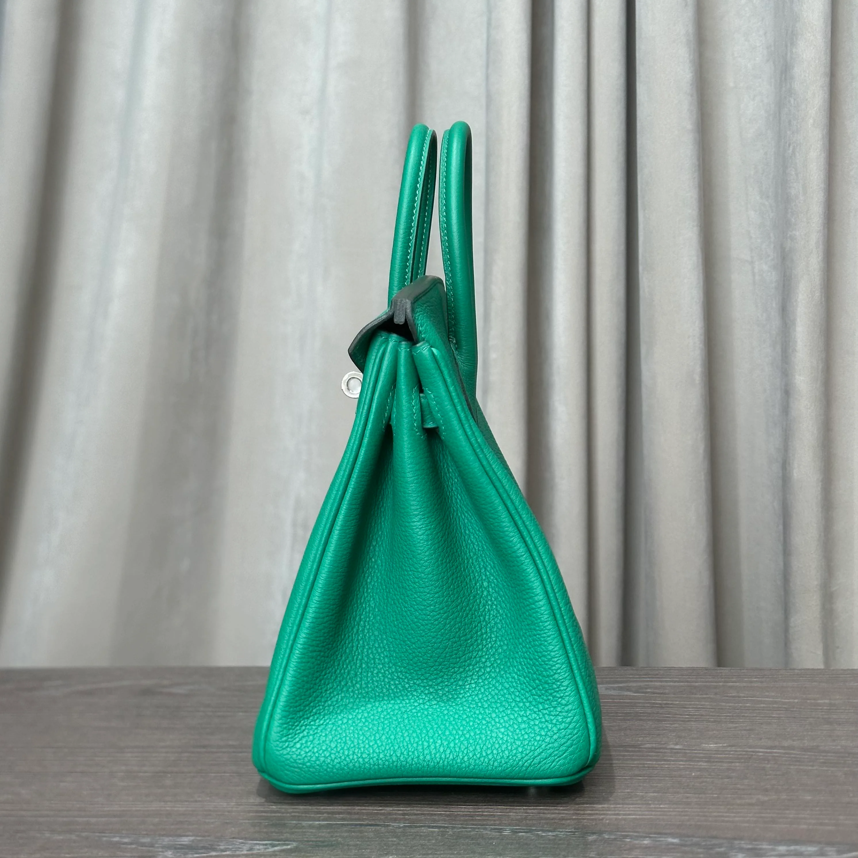 Hermès Vert Vertigo Birkin 25 Togo Palladium Hardware - Image 4