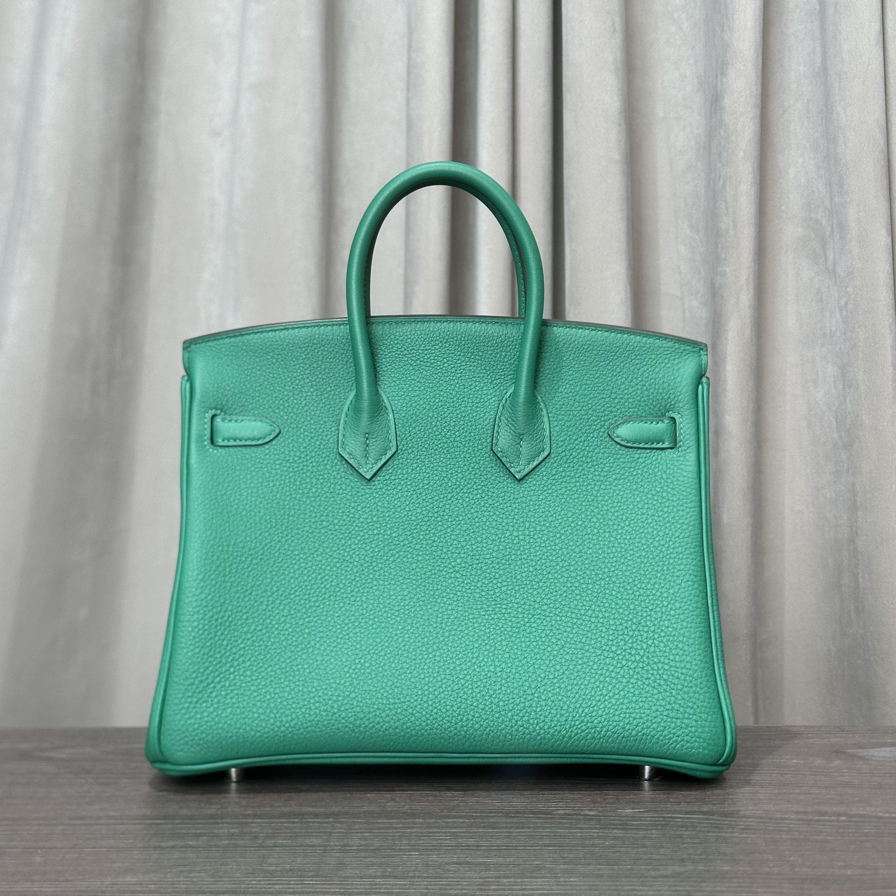 Hermès Vert Vertigo Birkin 25 Togo Palladium Hardware - Image 5