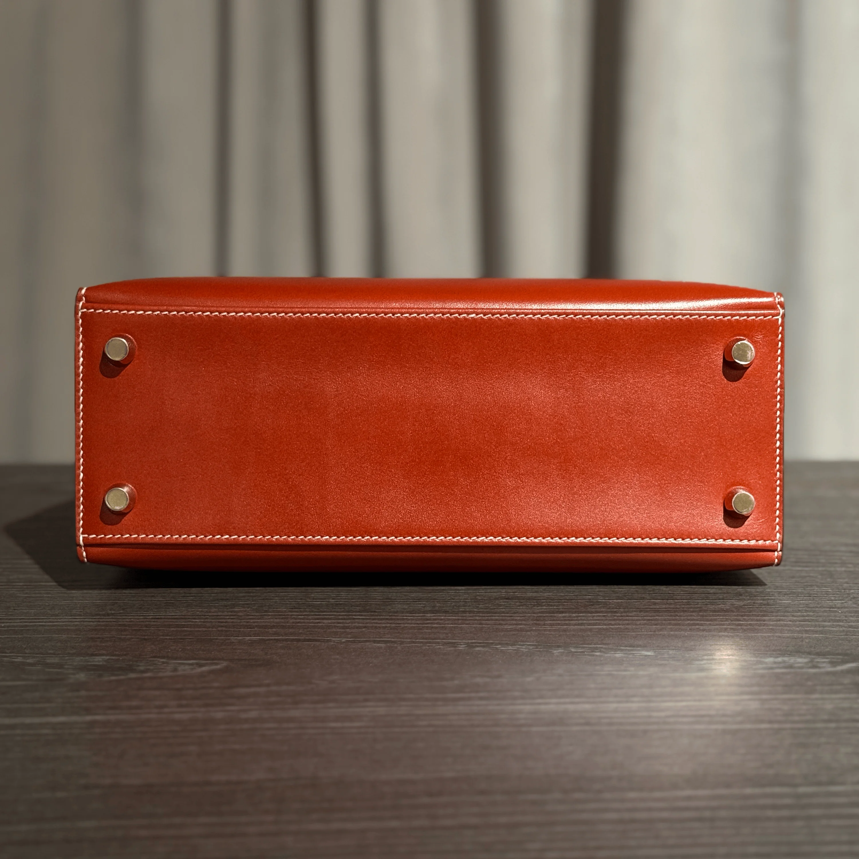 Hermès Brique Kelly Sellier 25 Box Leather Gold Hardware - Image 6