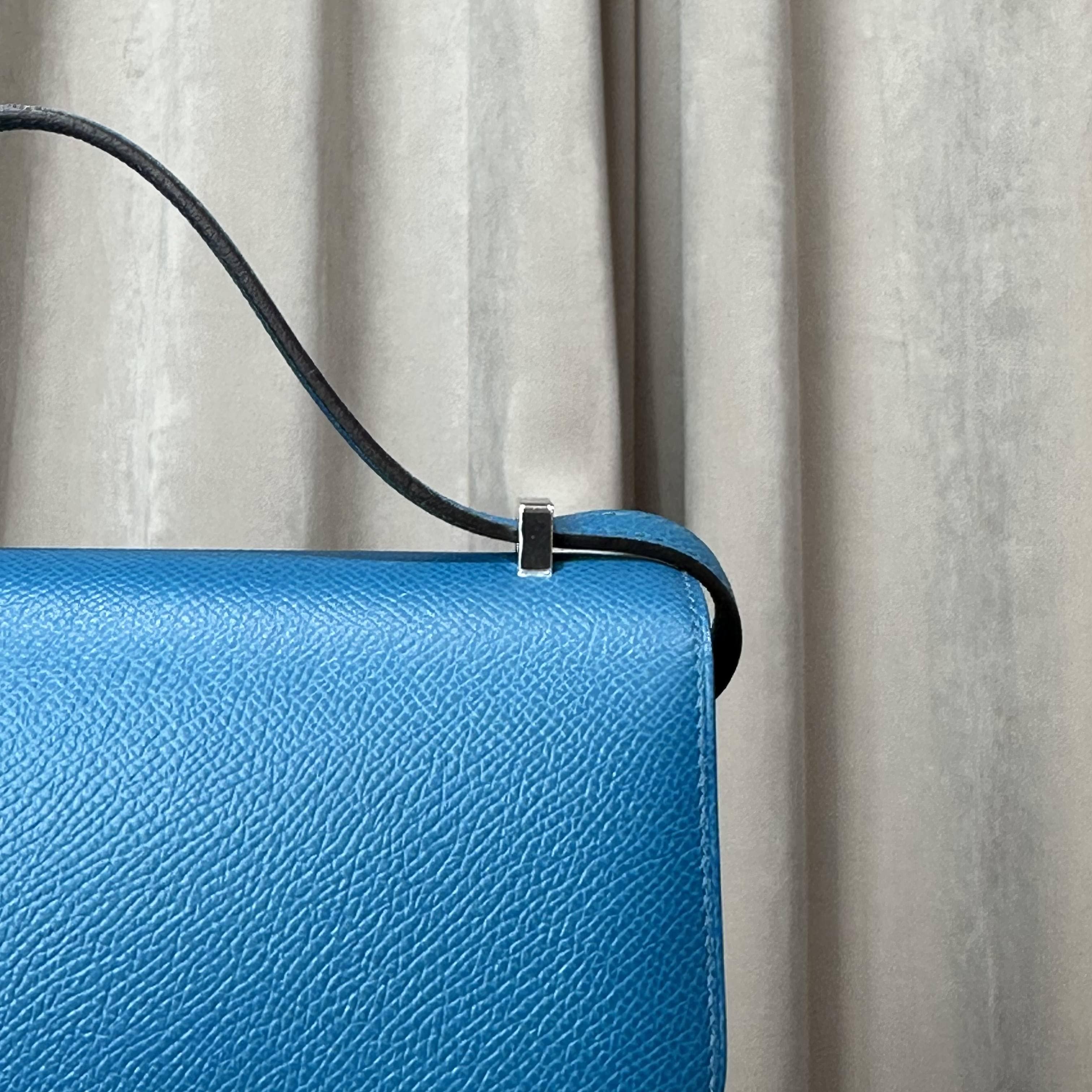 Hermès Bleu Izmir Constance 18 Epsom Palladium Hardware - Image 4