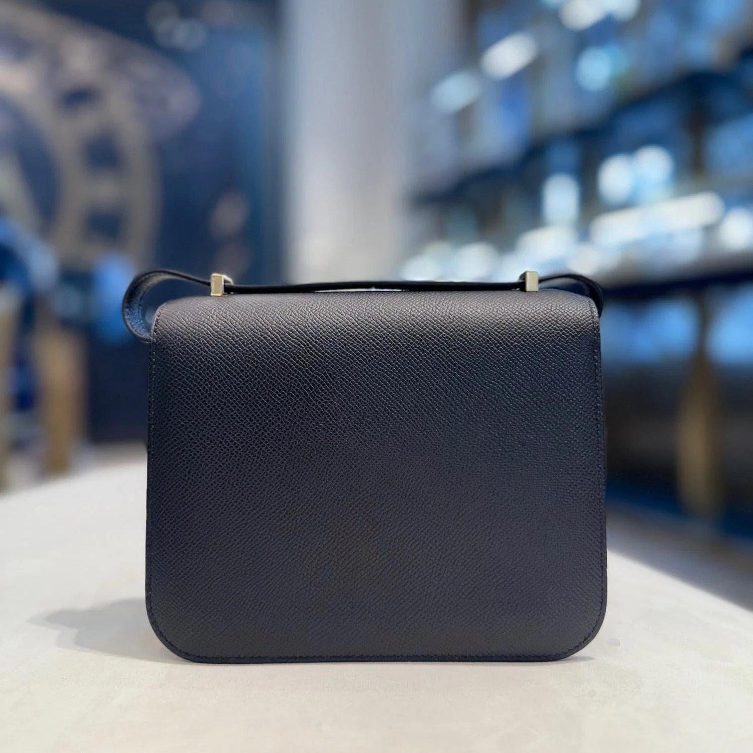 Hermès Noir and Bleu Electrique Constance 18 Verso Epsom Gold Hardware Hermès Special Order HSS - Image 3