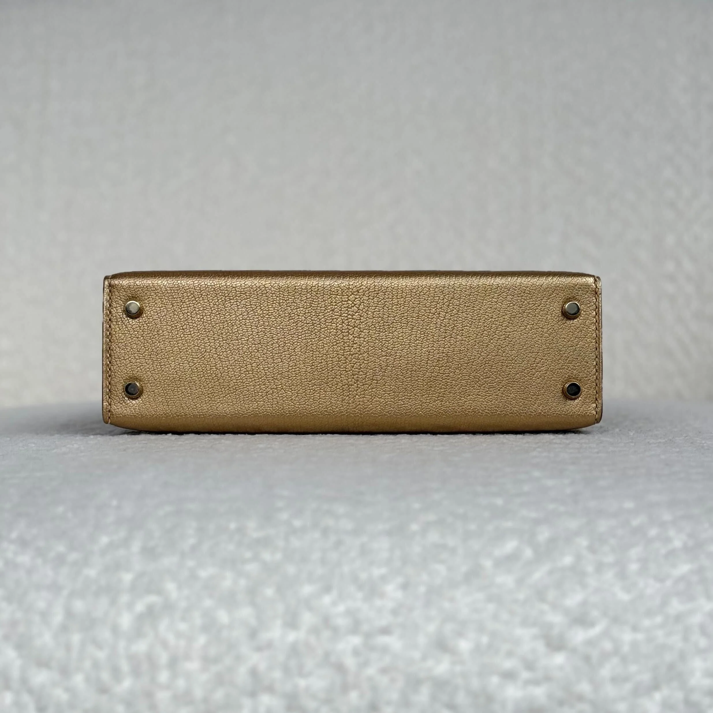 Hermès Dore Mini Kelly Sellier 20 Chevre Chamkilight Permabrass Hardware - Image 7