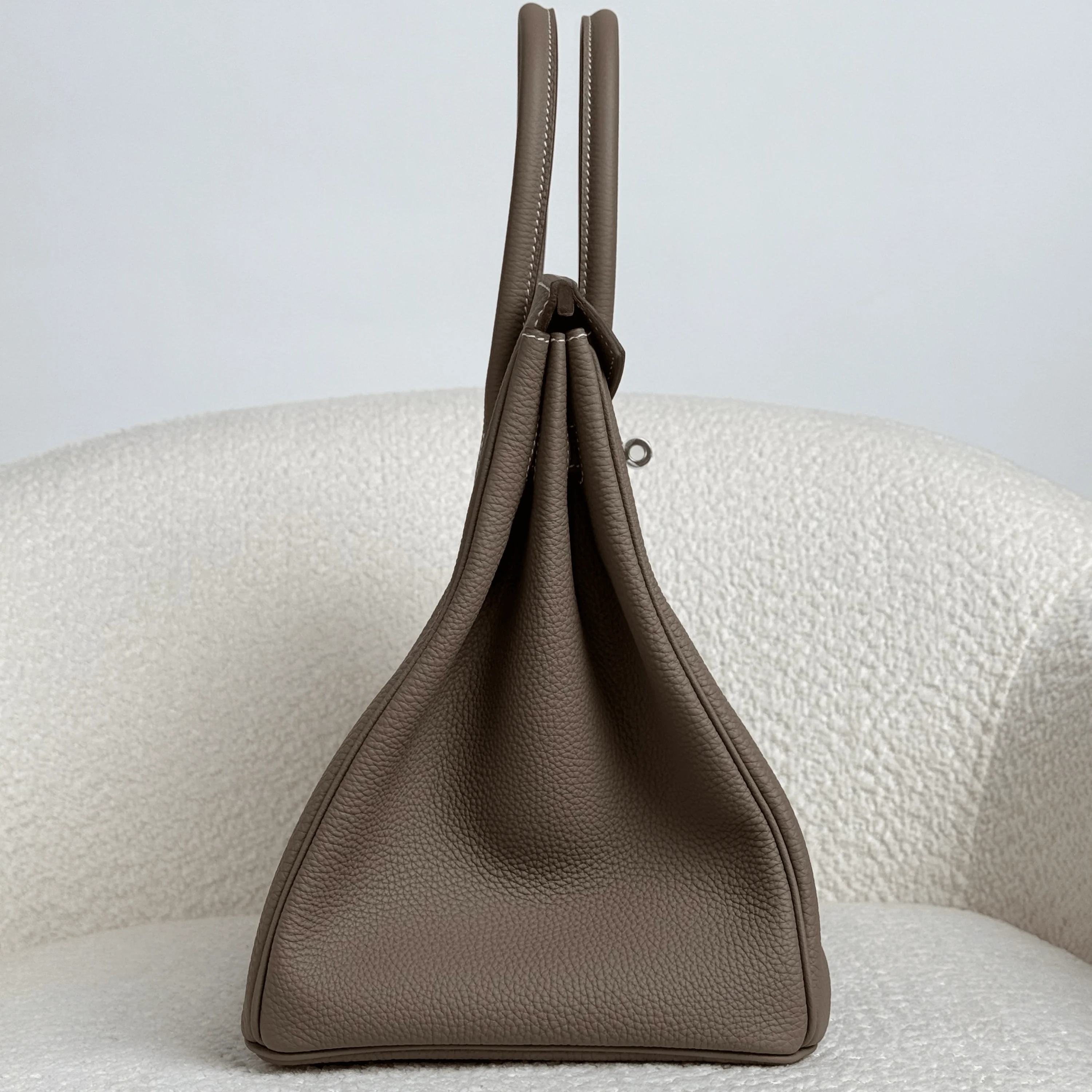 Hermès Etoupe Birkin 35 Togo Palladium Hardware - Image 4