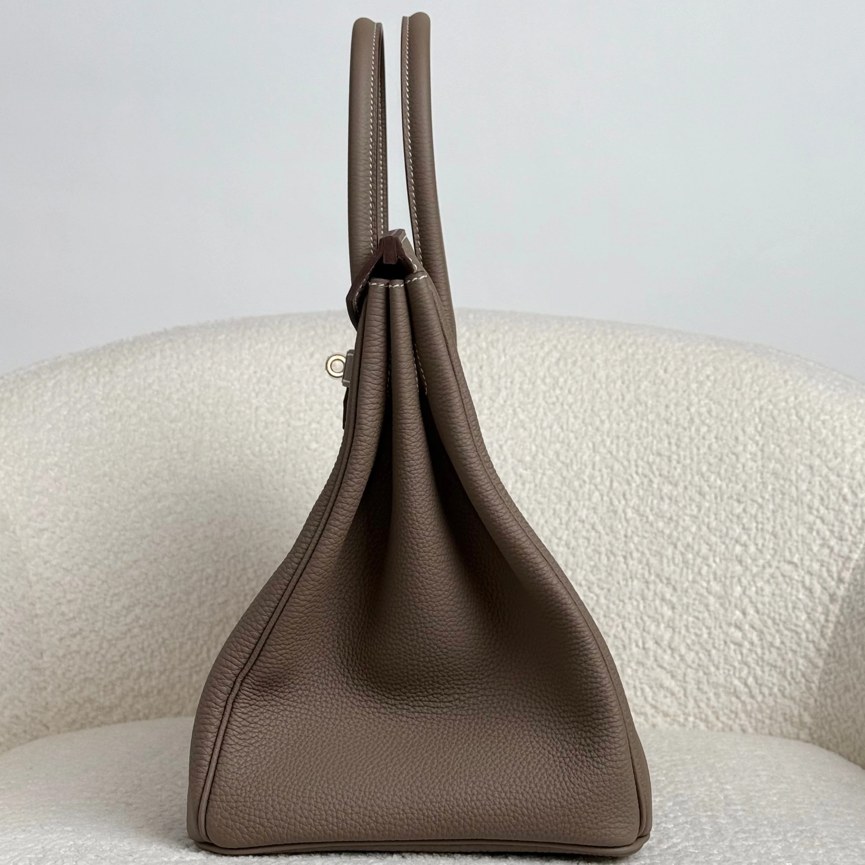 Hermès Etoupe Birkin 35 Togo Palladium Hardware - Image 5