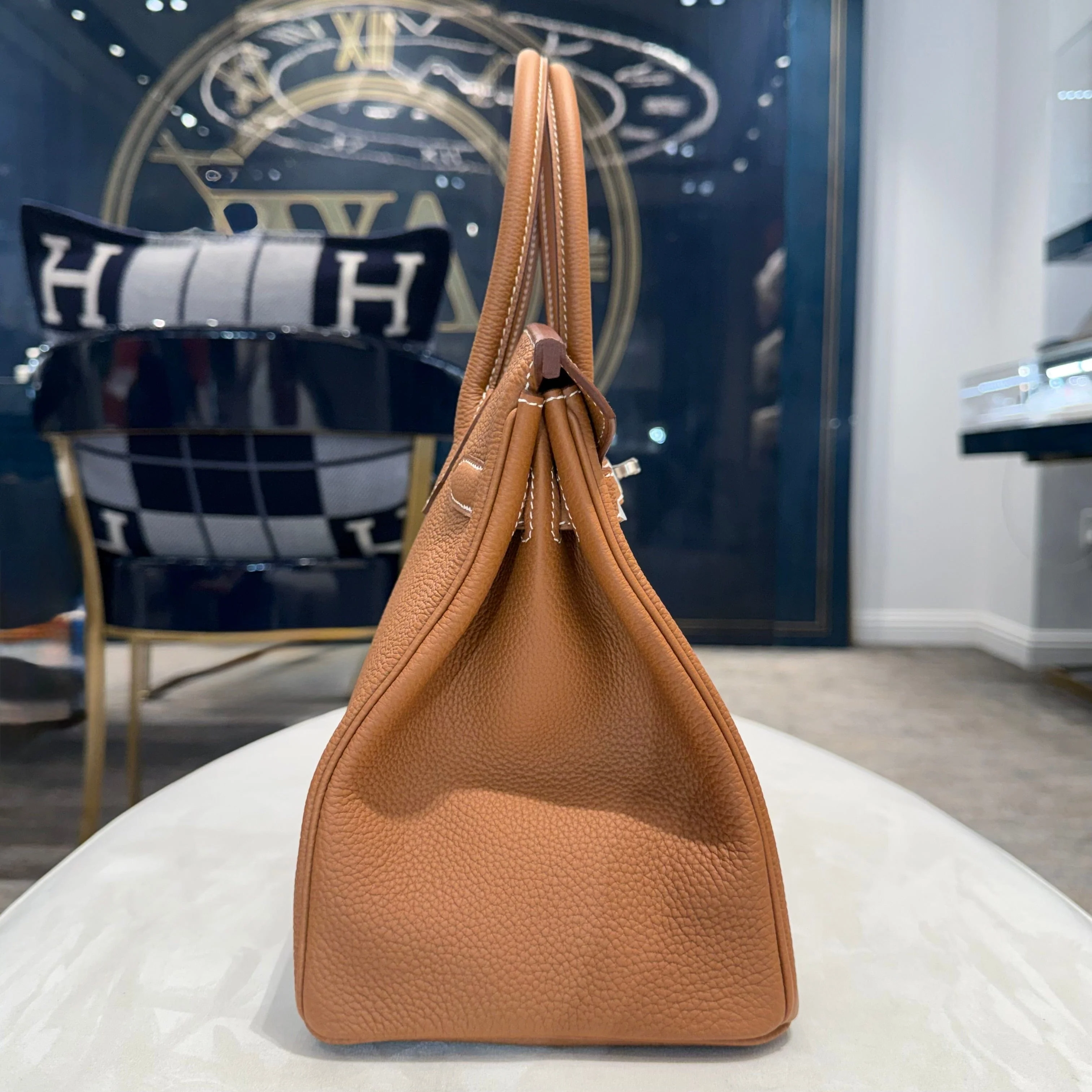 Hermès Gold Birkin 30 Togo Brushed Palladium Hardware - Image 4