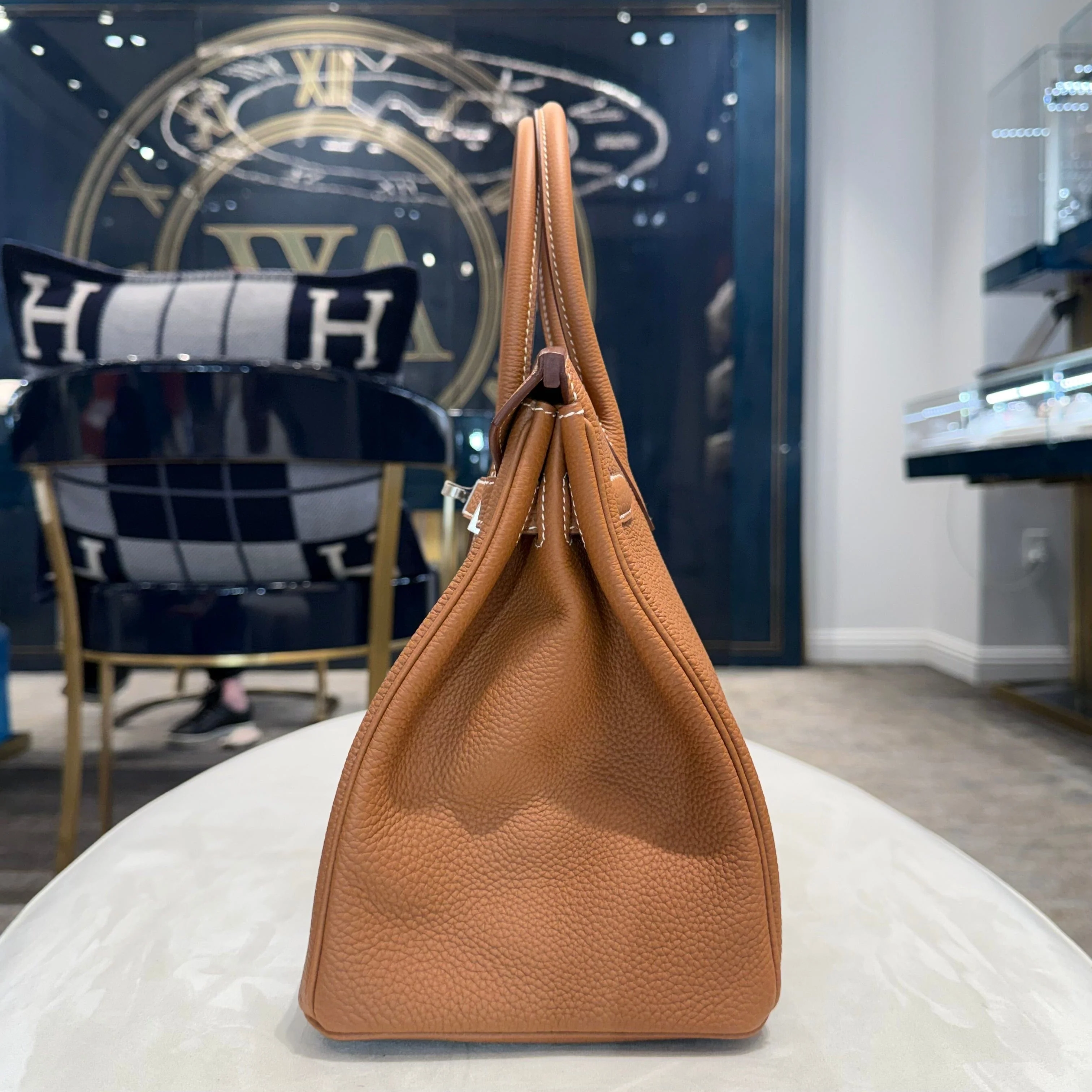 Hermès Gold Birkin 30 Togo Brushed Palladium Hardware - Image 5
