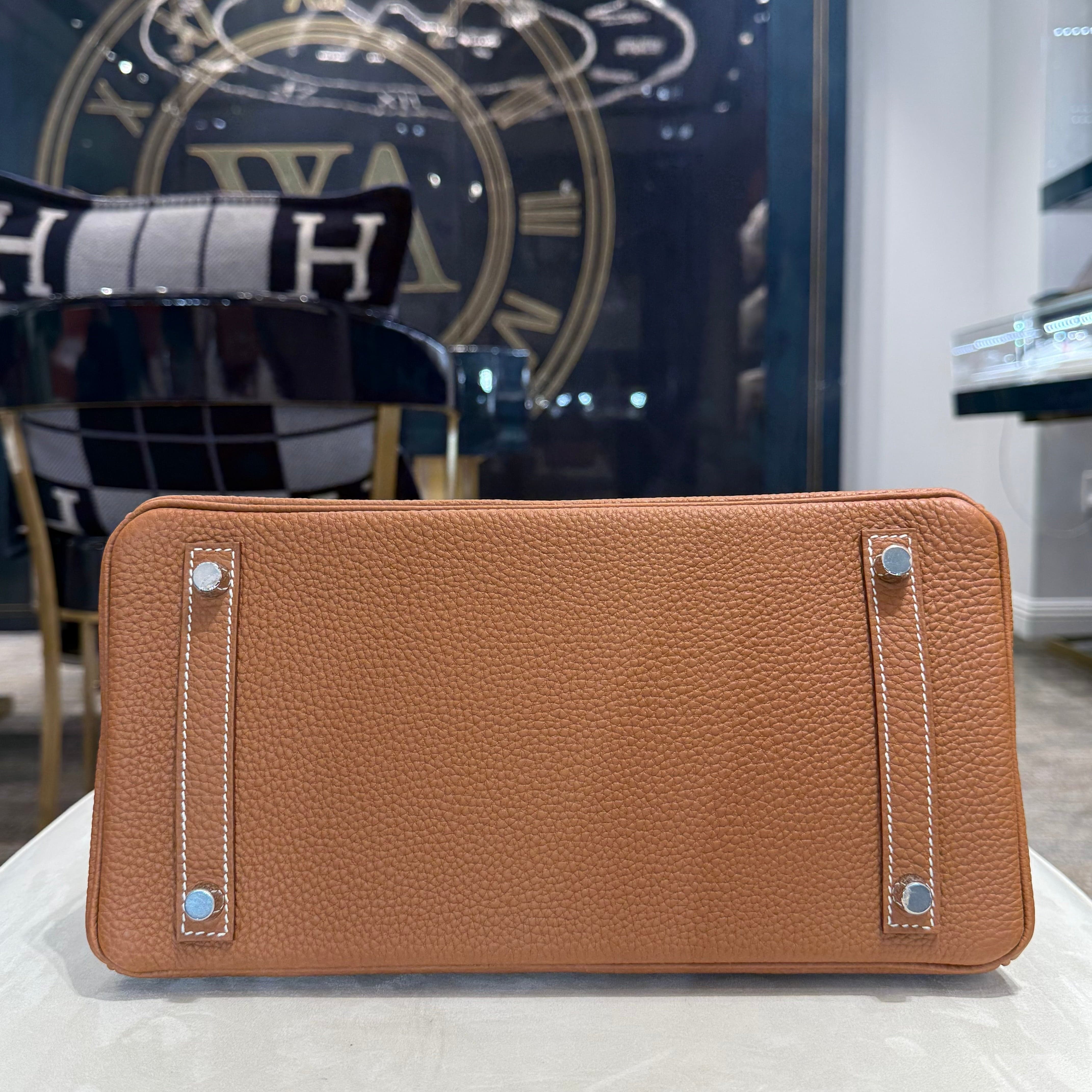 Hermès Gold Birkin 30 Togo Brushed Palladium Hardware - Image 6